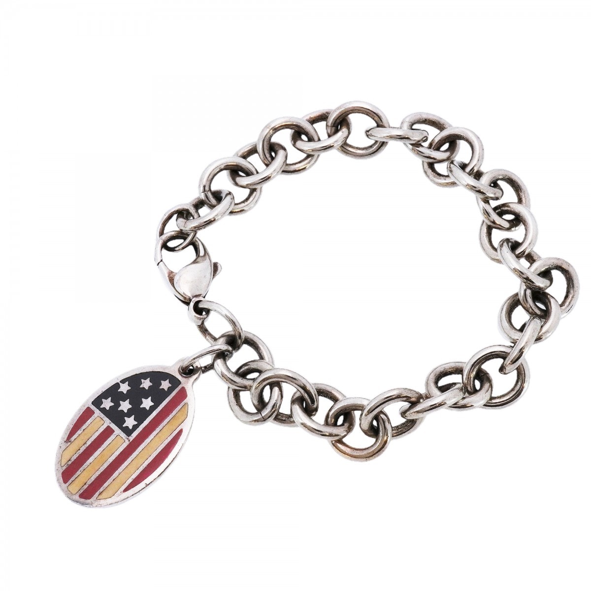 ★最終価格【6jcb0347-k】ティファニー ブレスレット アメリカ オーバル シルバー925【中古】レディース