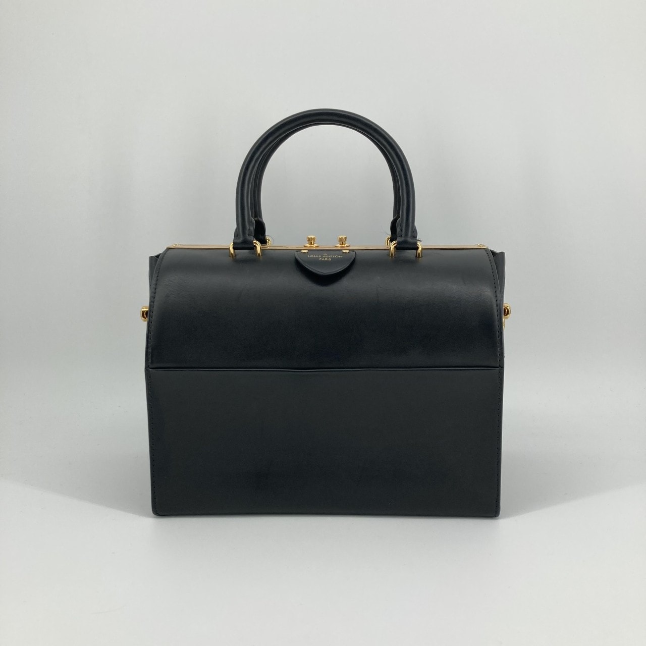 LOUIS VUITTON(ルイ・ヴィトン) Speedy Doctor 25 2WAY レザー M53041 ショルダーバッグ ブラック×ゴールド