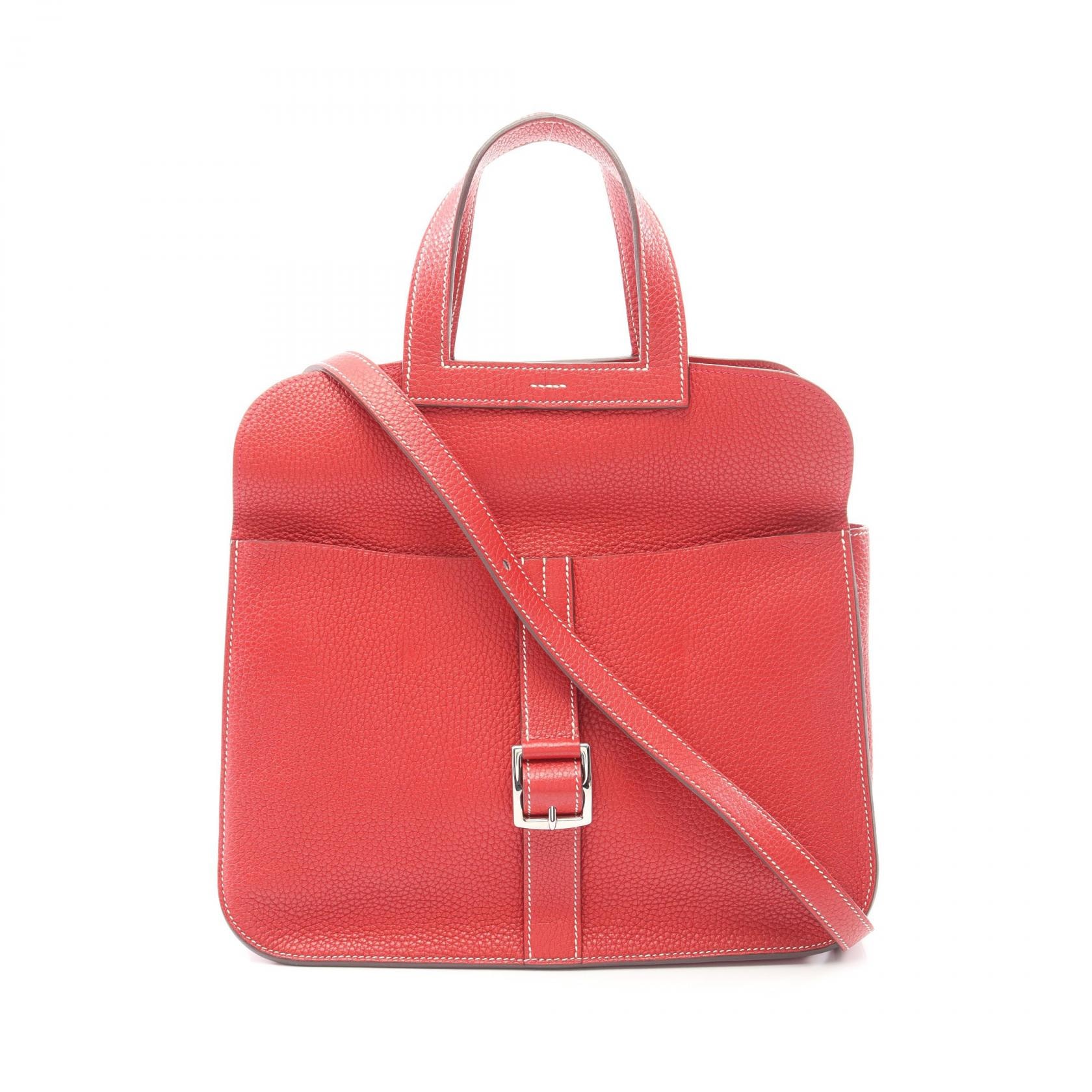 エルメス HERMES アルザン31 2WAY ハンドバッグ バッグ レザー トリヨンクレマンス トリヨンクレマンス ルージュトマト X刻印(2016年製造) レディース レッド系 【中古】