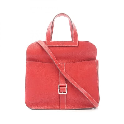 エルメス HERMES アルザン31 2WAY ハンドバッグ バッグ レザー トリヨンクレマンス トリヨンクレマンス ルージュトマト X刻印(2016年製造) レディース レッド系 【中古】