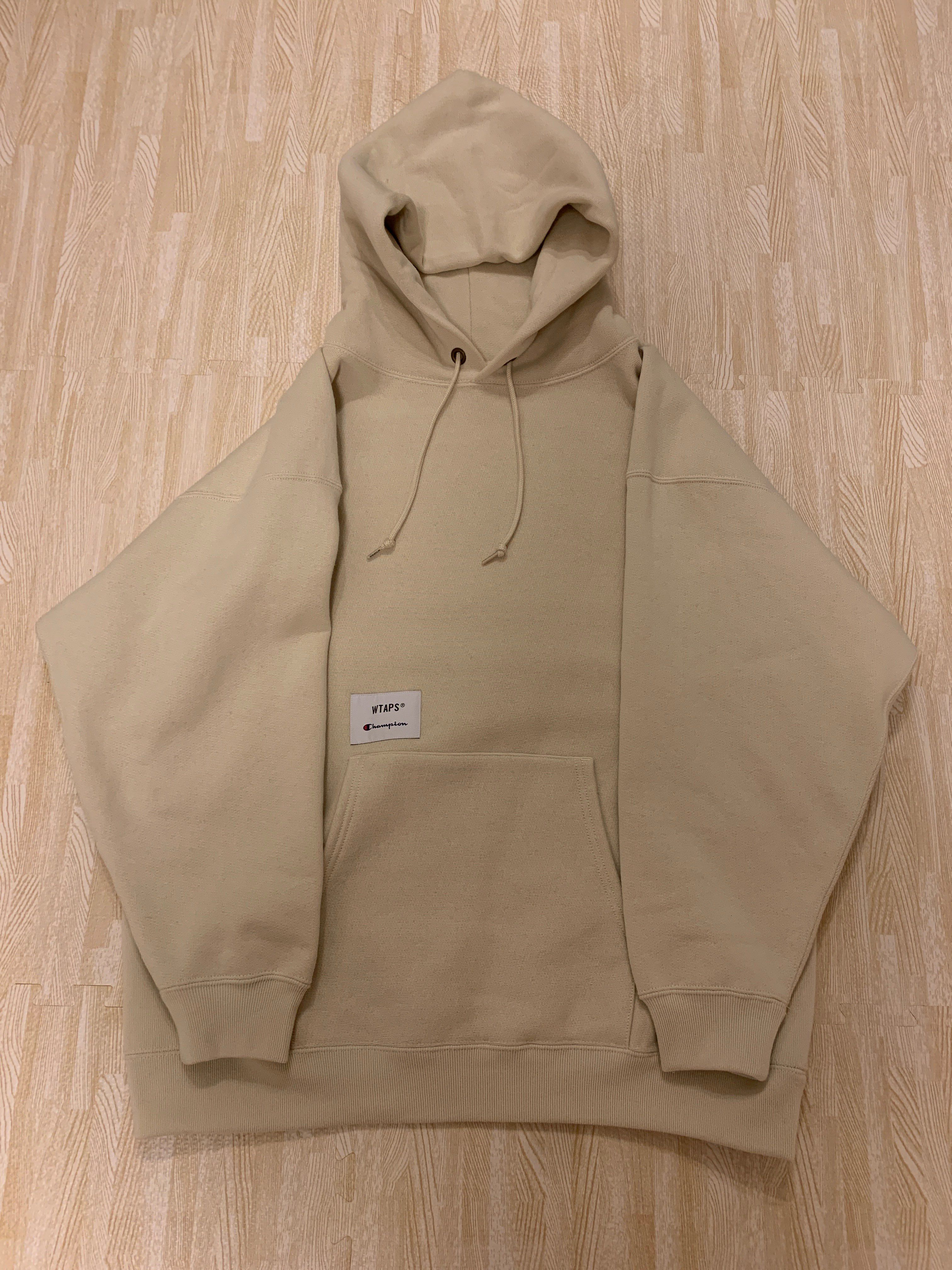 Wtaps ACADEMY / HOODED / COTTON. CHAMPION. REVERSE WEAVE "Sand"(782)