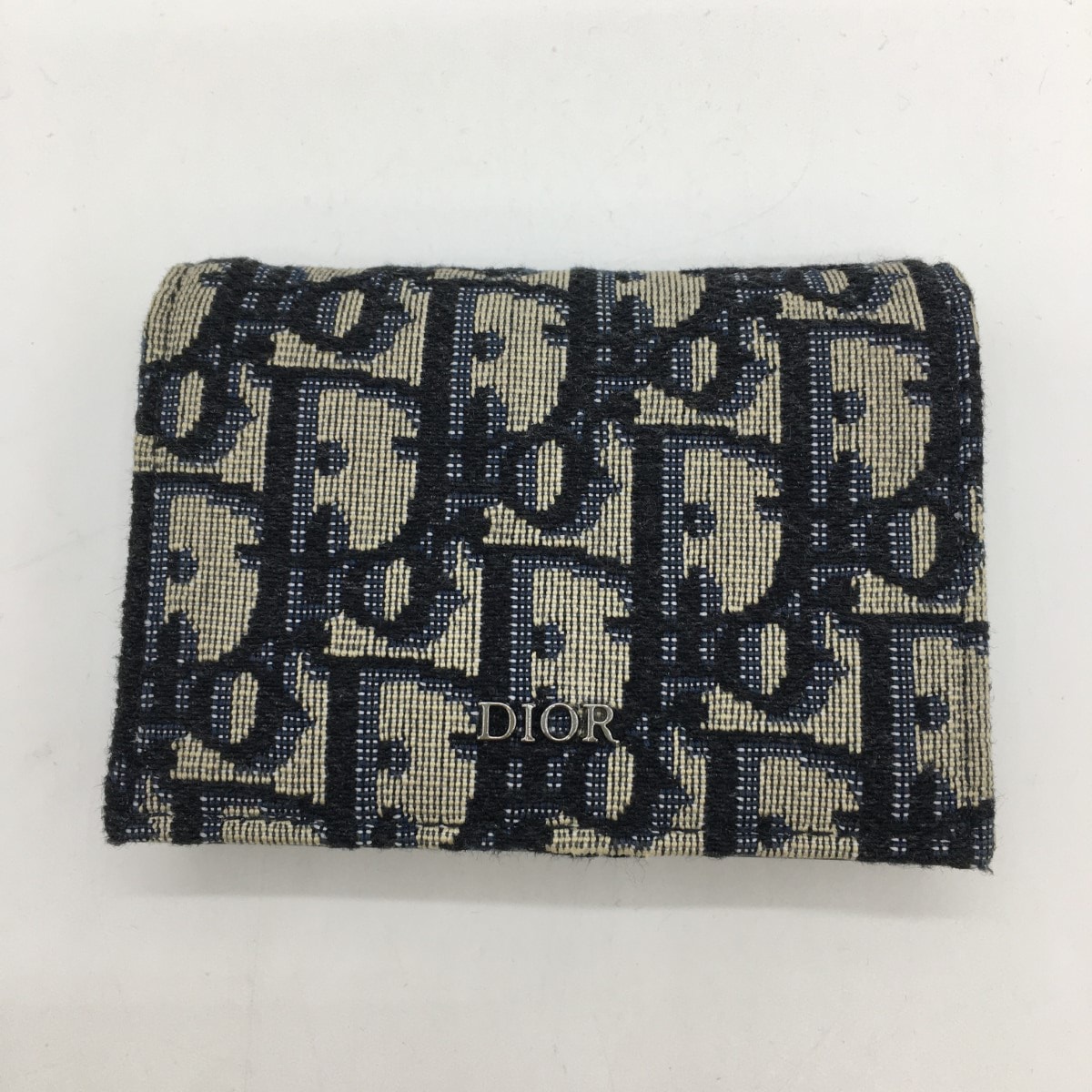 Christian Dior クリスチャンディオール トロッター カードケース 10-BO-0290 ネイビー
