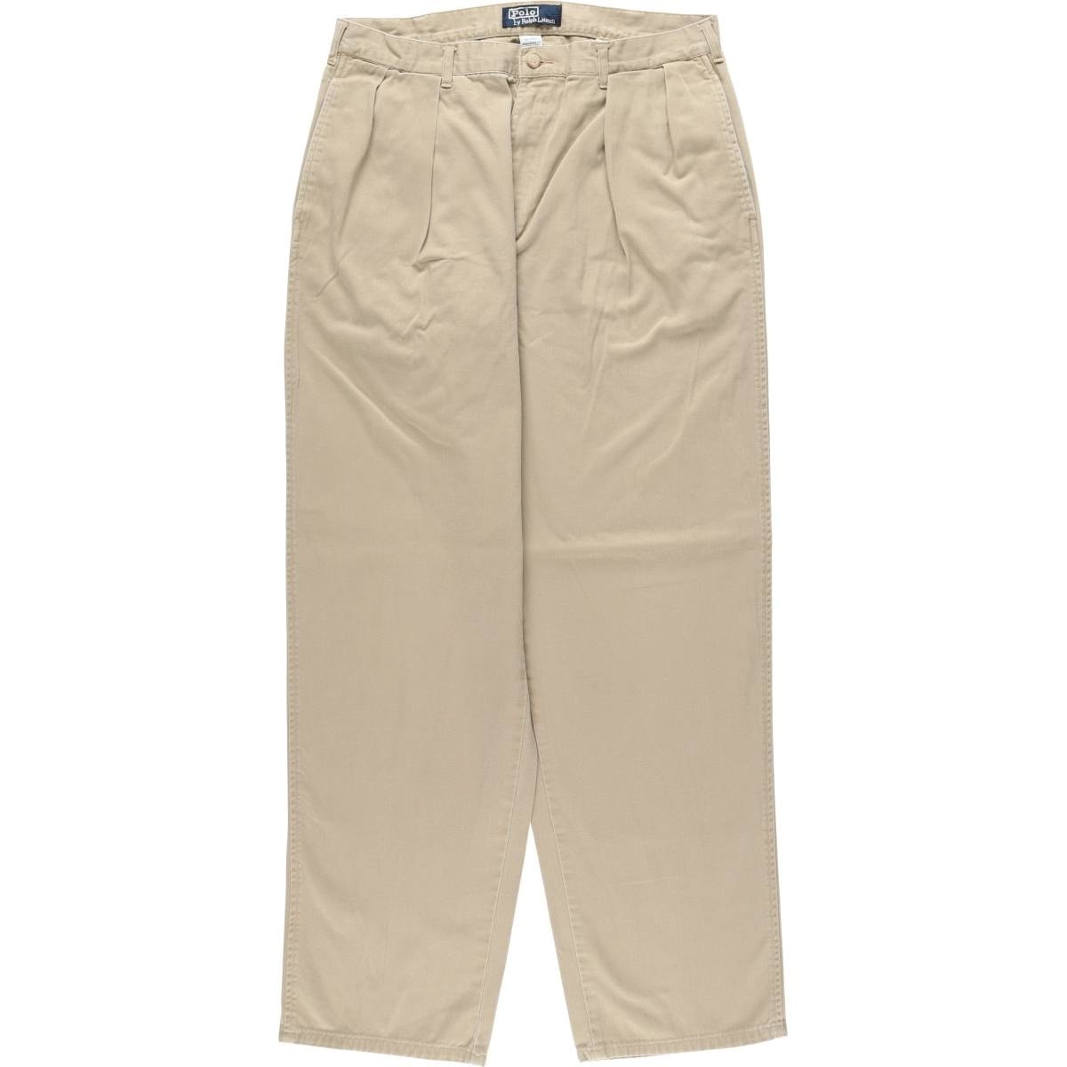古着 ラルフローレン Ralph Lauren POLO by Ralph Lauren ツータック チノパンツ メンズw32相当/eaa663452