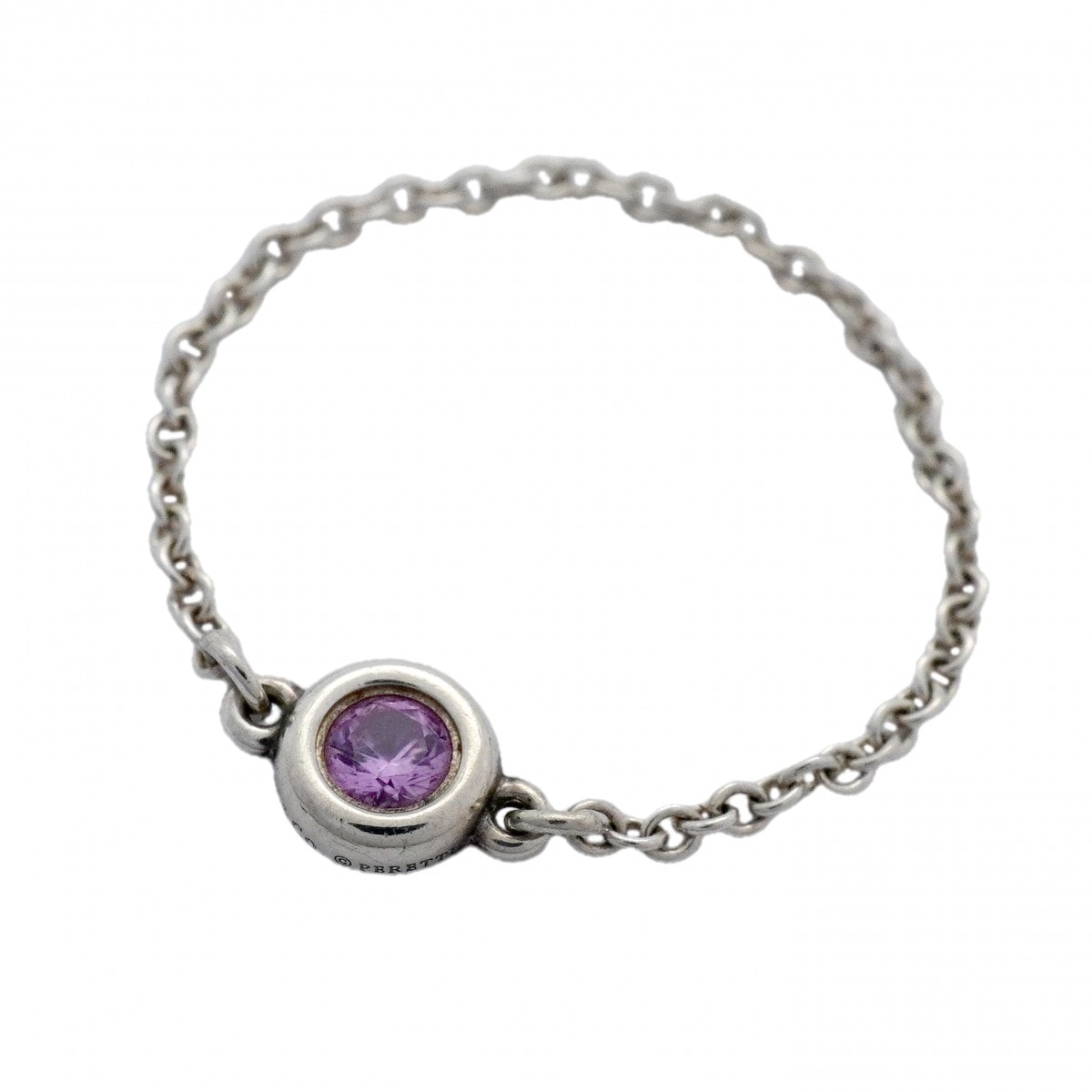 ★SALE【6jcb0890-k】ティファニー リング バイザヤード シルバー925 ピンクサファイア ピンク 13号【中古】レディース