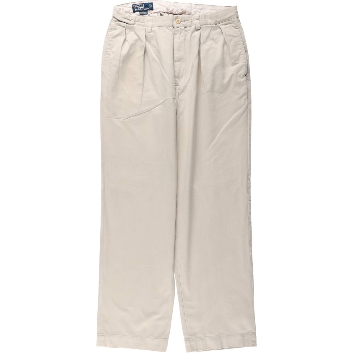 古着 ラルフローレン Ralph Lauren Polo by Ralph Lauren ANDREW PANT ツータック チノパンツ メンズw31相当/eaa680087