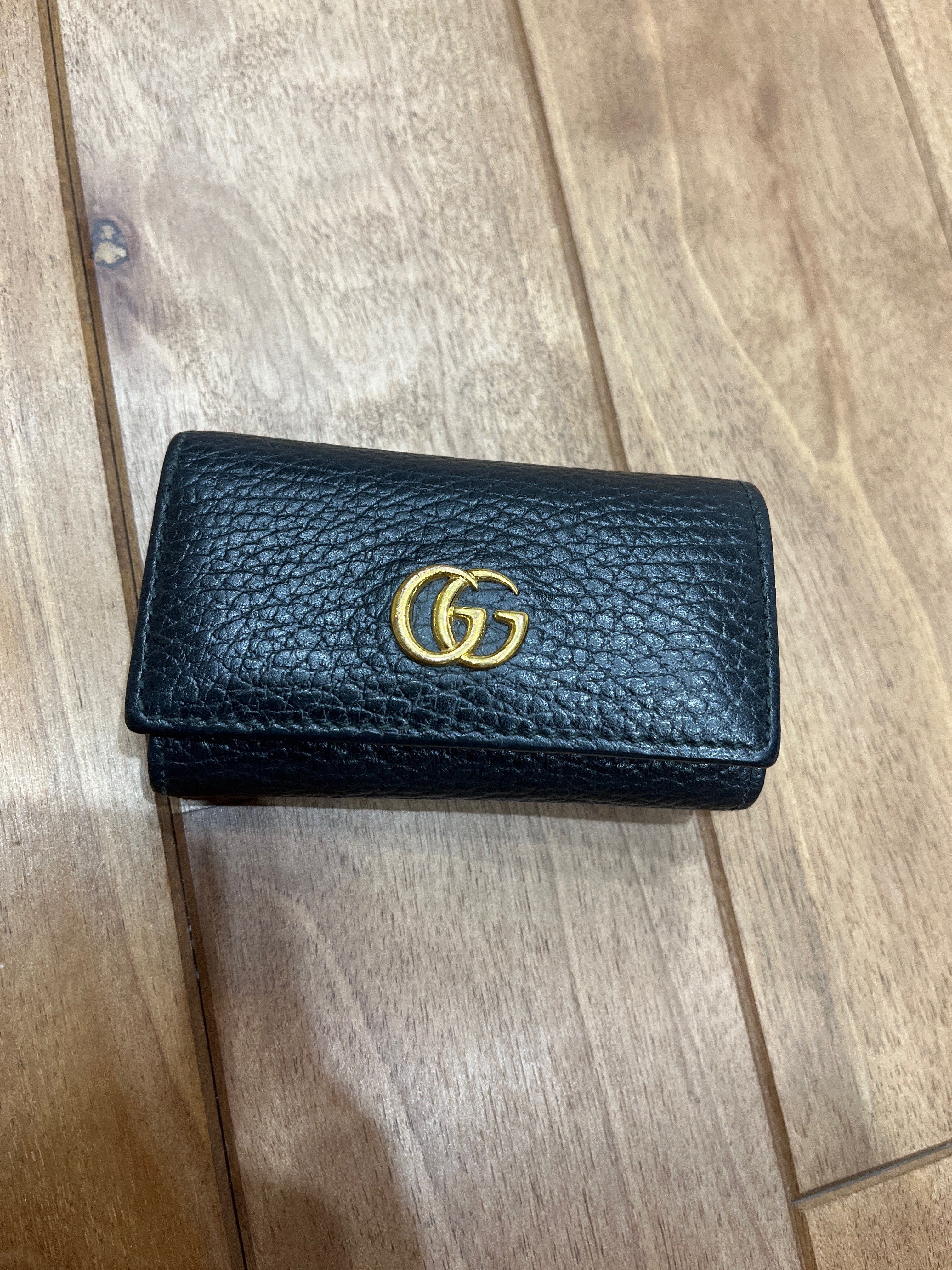 GUCCI GG Marmont Leather Key Case