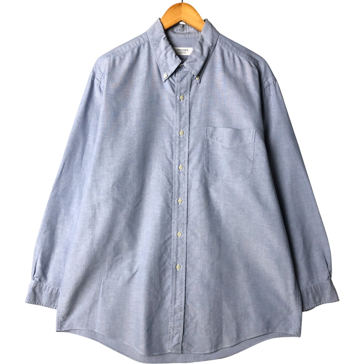 古着 ブルックスブラザーズ Brooks Brothers BROOKS BASICS 長袖 ボタンダウンシャツ メンズXL相当/eaa585286
