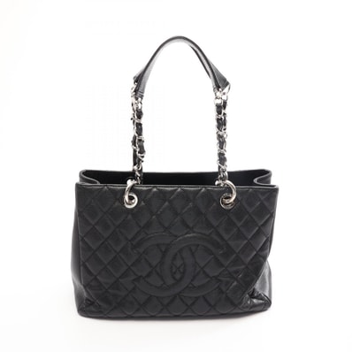 シャネル CHANEL マトラッセ グランドショッピング GST トートバッグ バッグ キャビアスキン(グレインドカーフ) レディース ブラック系 A50995 【中古】