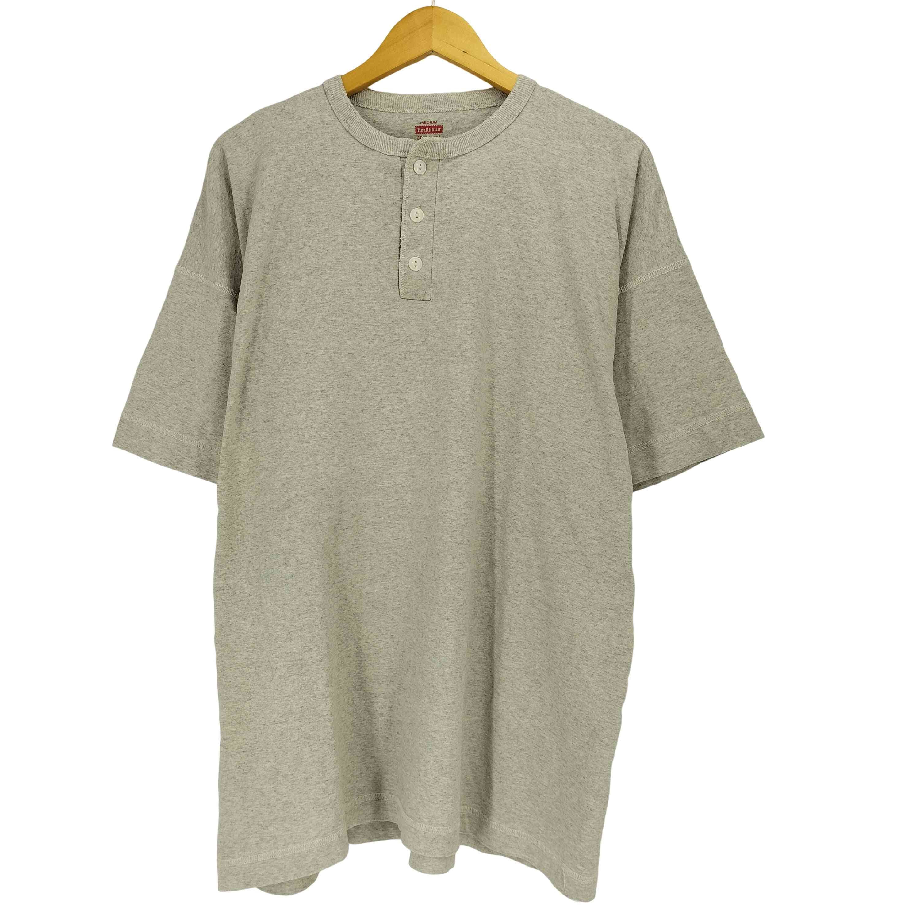 別注 猫目ボタン ヘンリーネック Tシャツ【1143892081524】