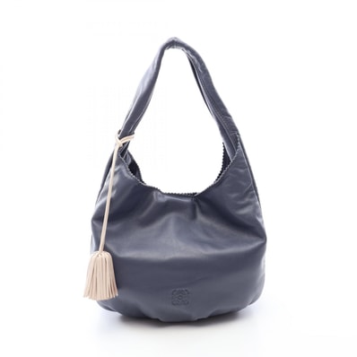 ロエベ LOEWE ヴィエント ショルダーバッグ バッグ レザー レディース ブルー系 【中古】