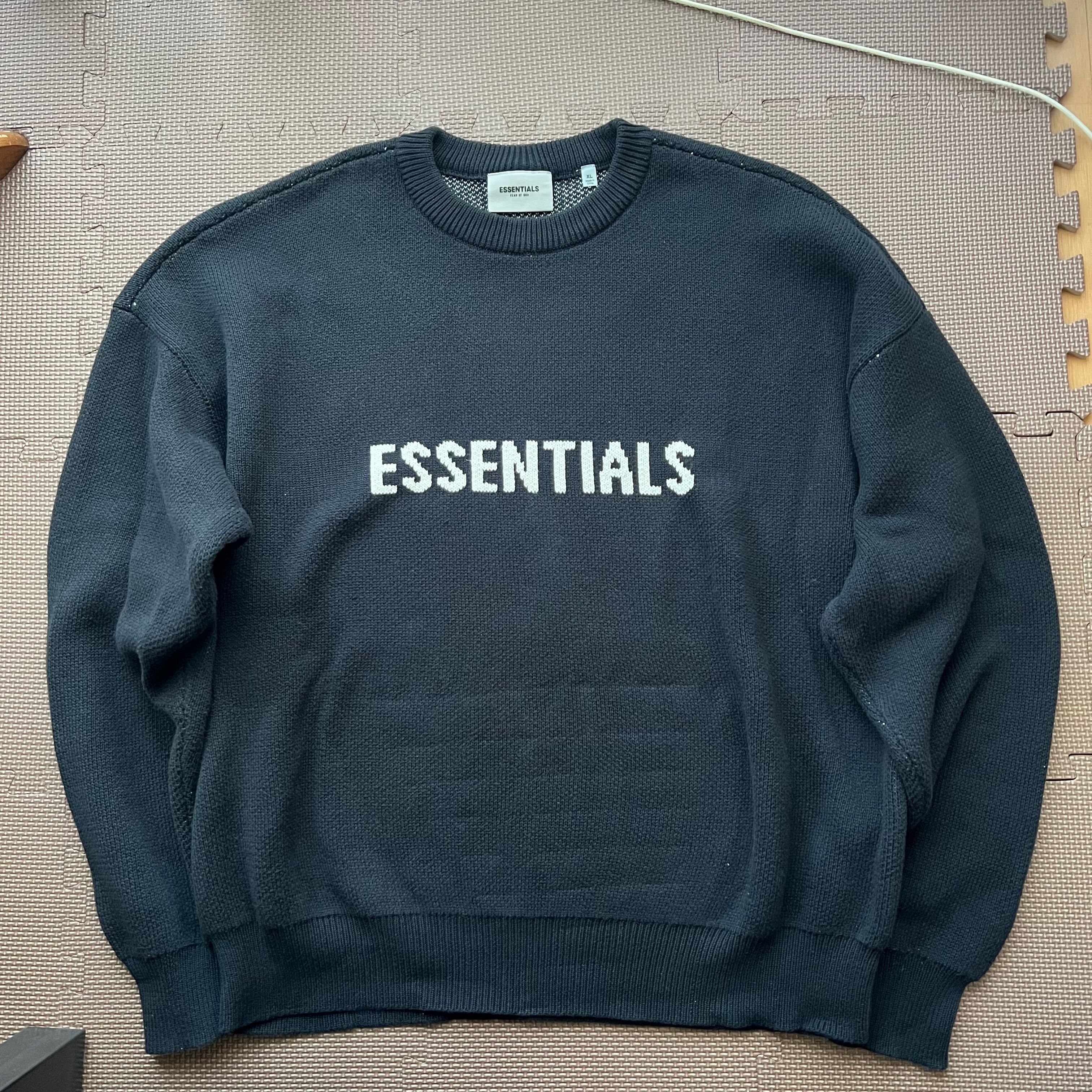 FEAR OF GOD ESSENTIALS Knit Sweater "Black"