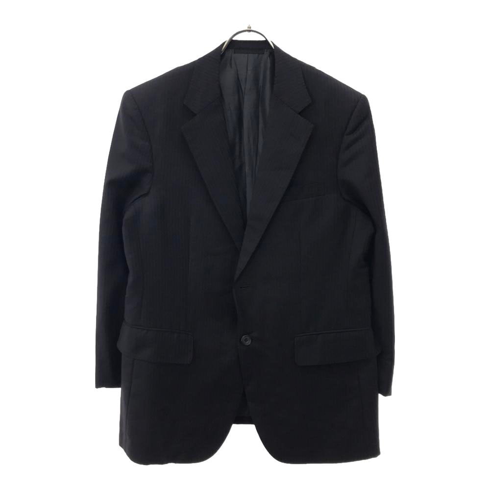 BURBERRY LONDON バーバリーロンドン ウールブレンド ストライプ テーラードジャケット 51-AB3-A923-1B ブラック サイドベンツ