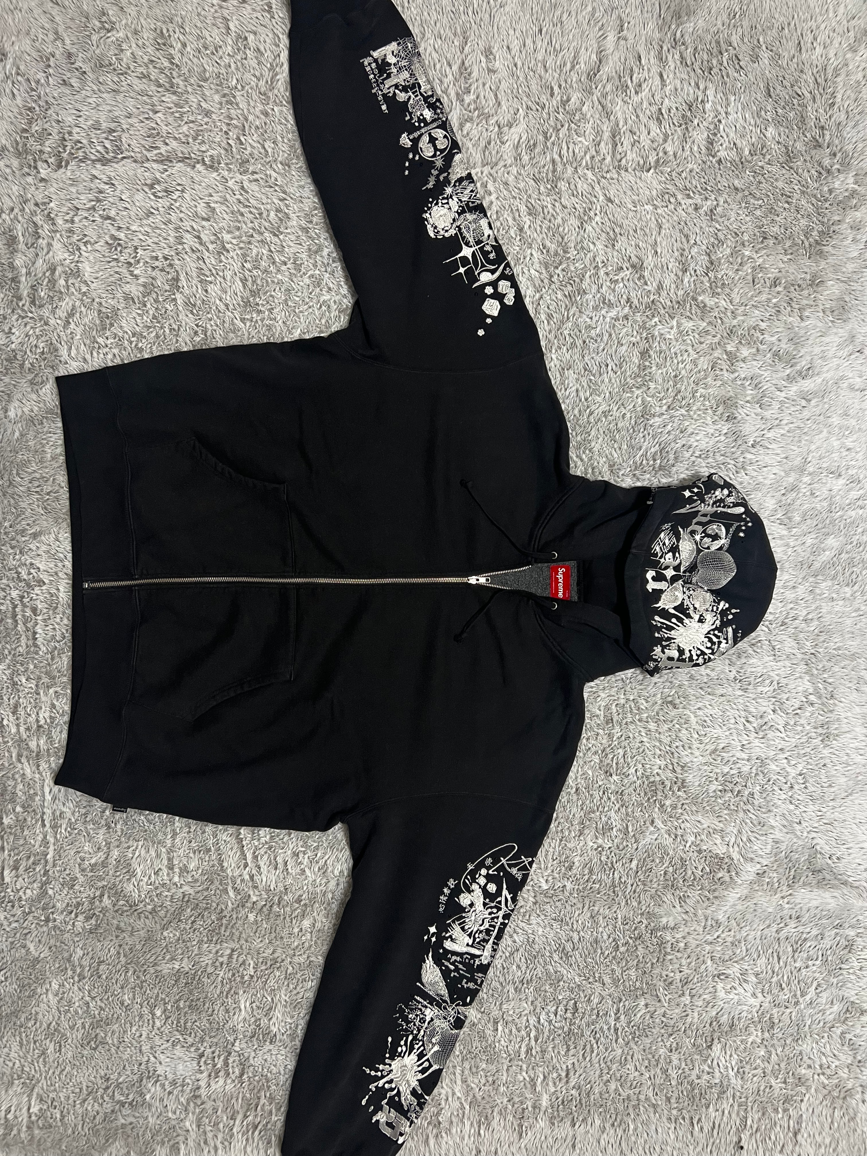 Supreme AOI Zip Up Hooded Sweatshirt 
