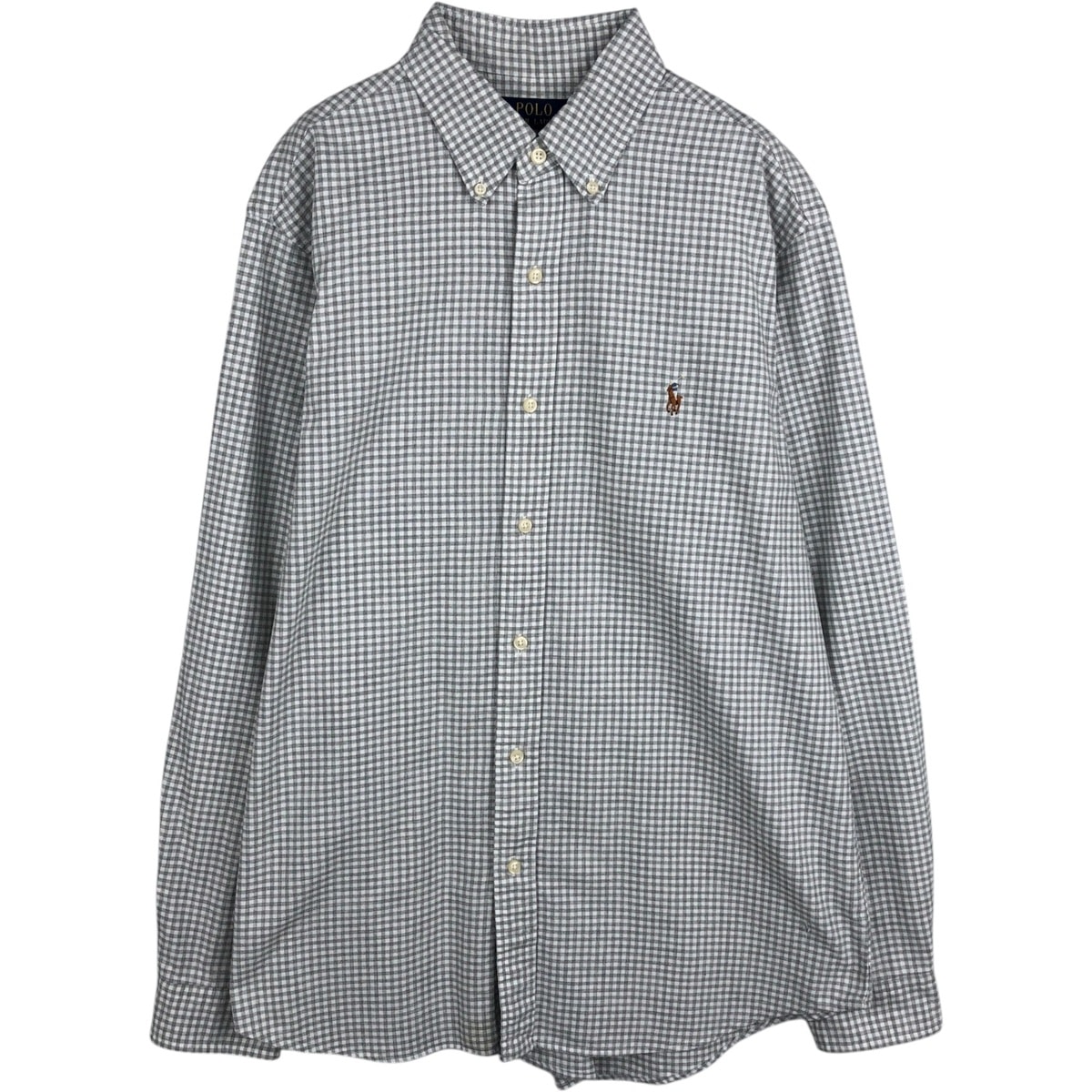 古着 ラルフローレン Ralph Lauren POLO RALPH LAUREN CLASSIC FIT ギンガムチェック 長袖 ボタンダウンチェックシャツ レディースL相当/eaa631831