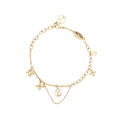 ルイ・ヴィトン LOUIS VUITTON ブラスレ ブルーミング ブレスレット アクセサリー ステンレススチール レディース ゴールド系 M64858 【中古】