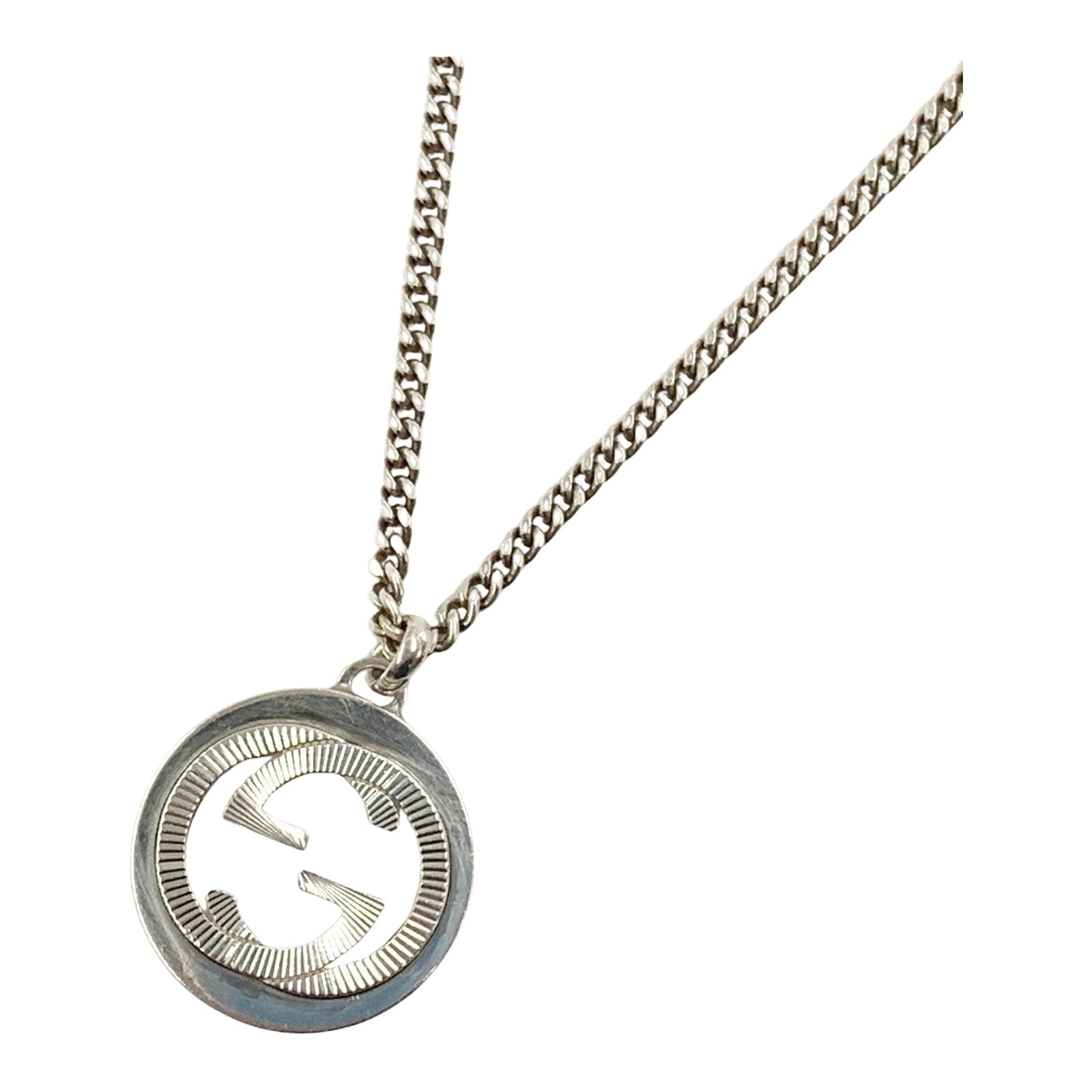 GUCCI グッチ インターロッキングG Ag 925 ロゴ ネックレス  シルバー