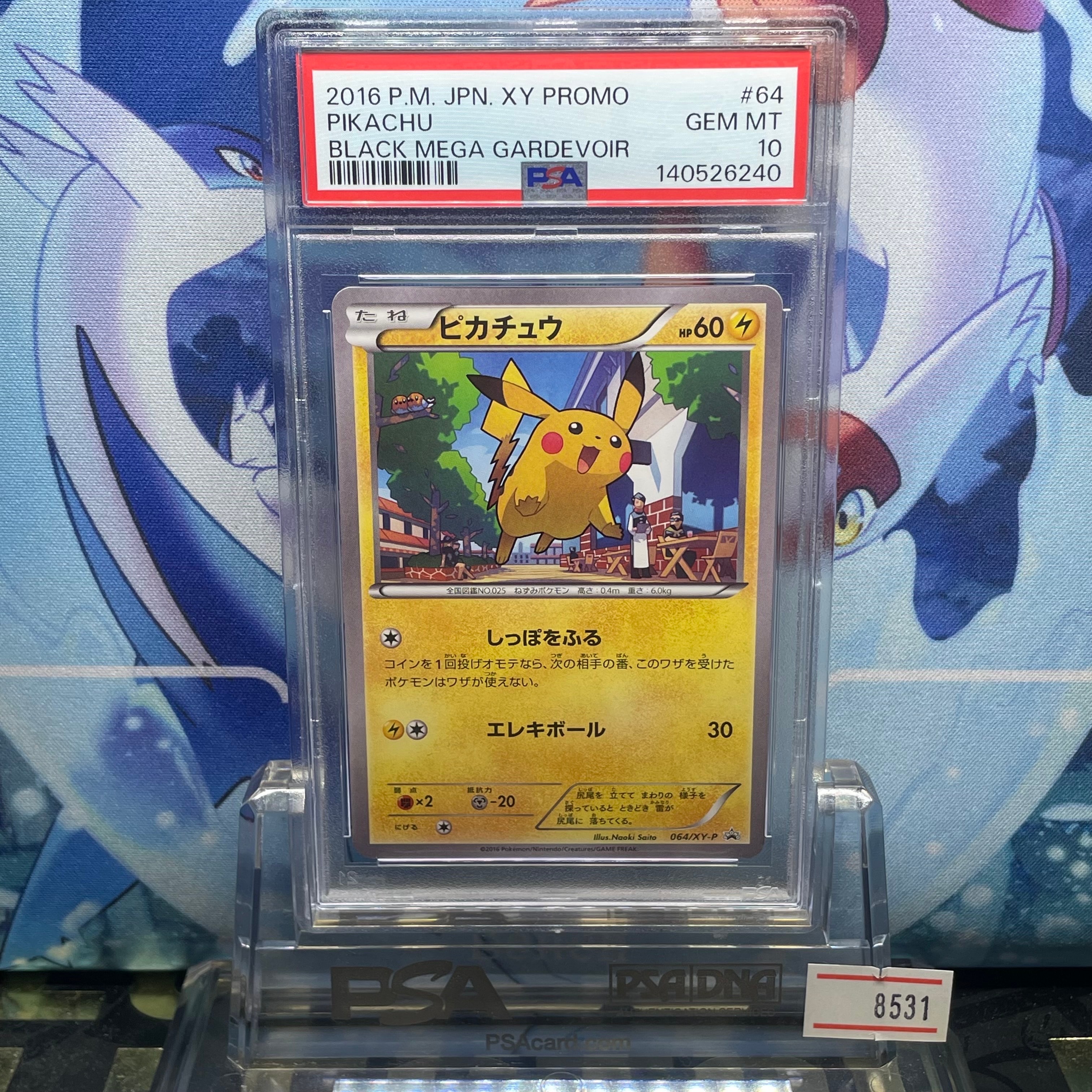 ピカチュウ P [XY-P 064](プロモーションカード「熱戦にそなえろ! 黒いメガサーナイトキャンペーン」)