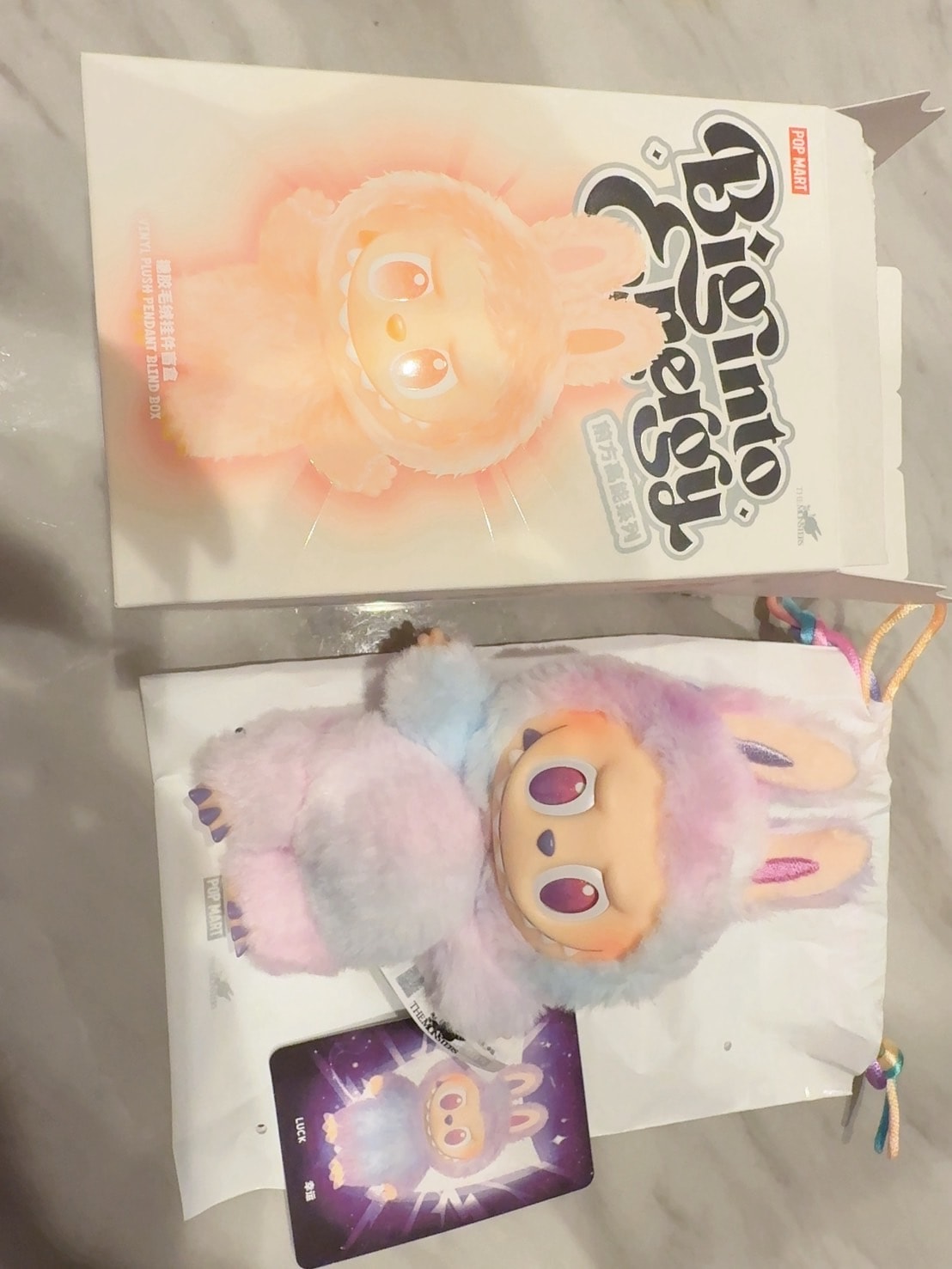 POP MART THE MONSTERS (LABUBU) Big into Energy Series Plush Pendant LUCK