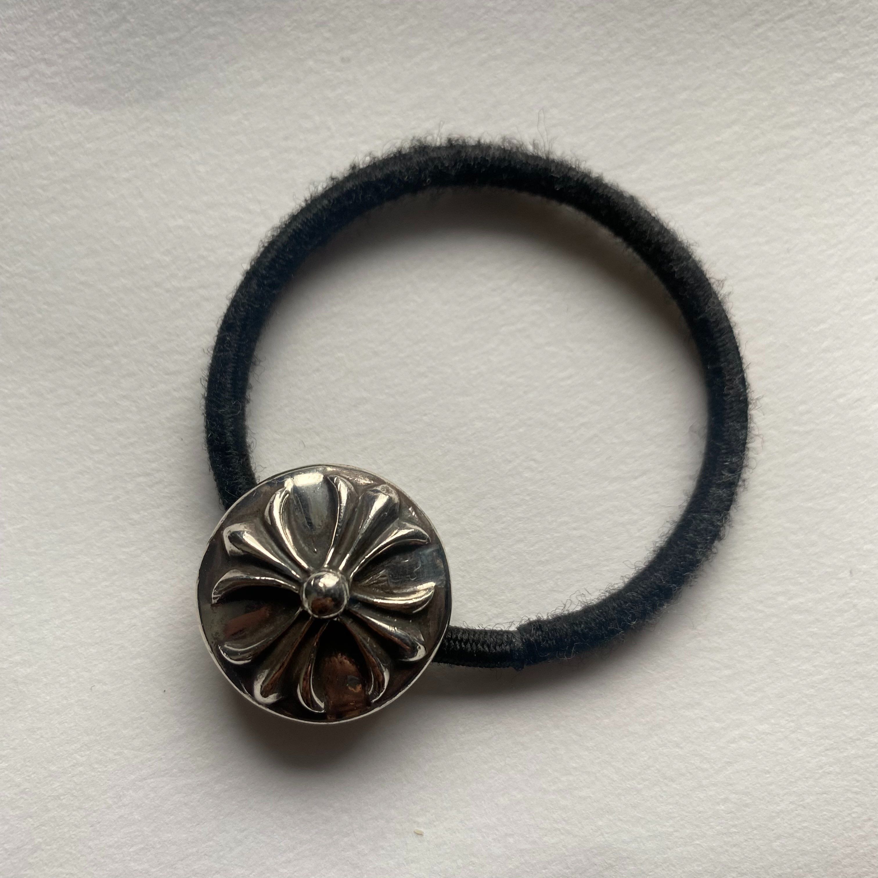 Chrome Hearts Hair Band # 2 Cross Bracelet "Black"