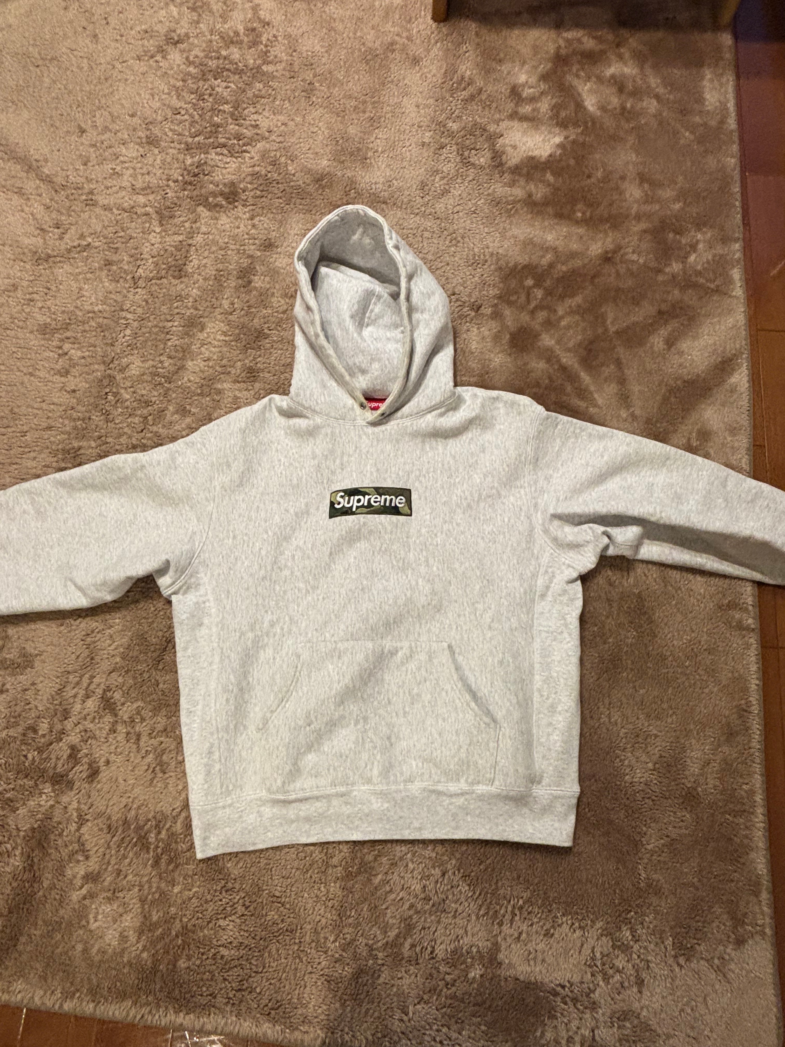 Supreme Box Logo Hooded Sweatshirt "Ash Grey" (23FW)