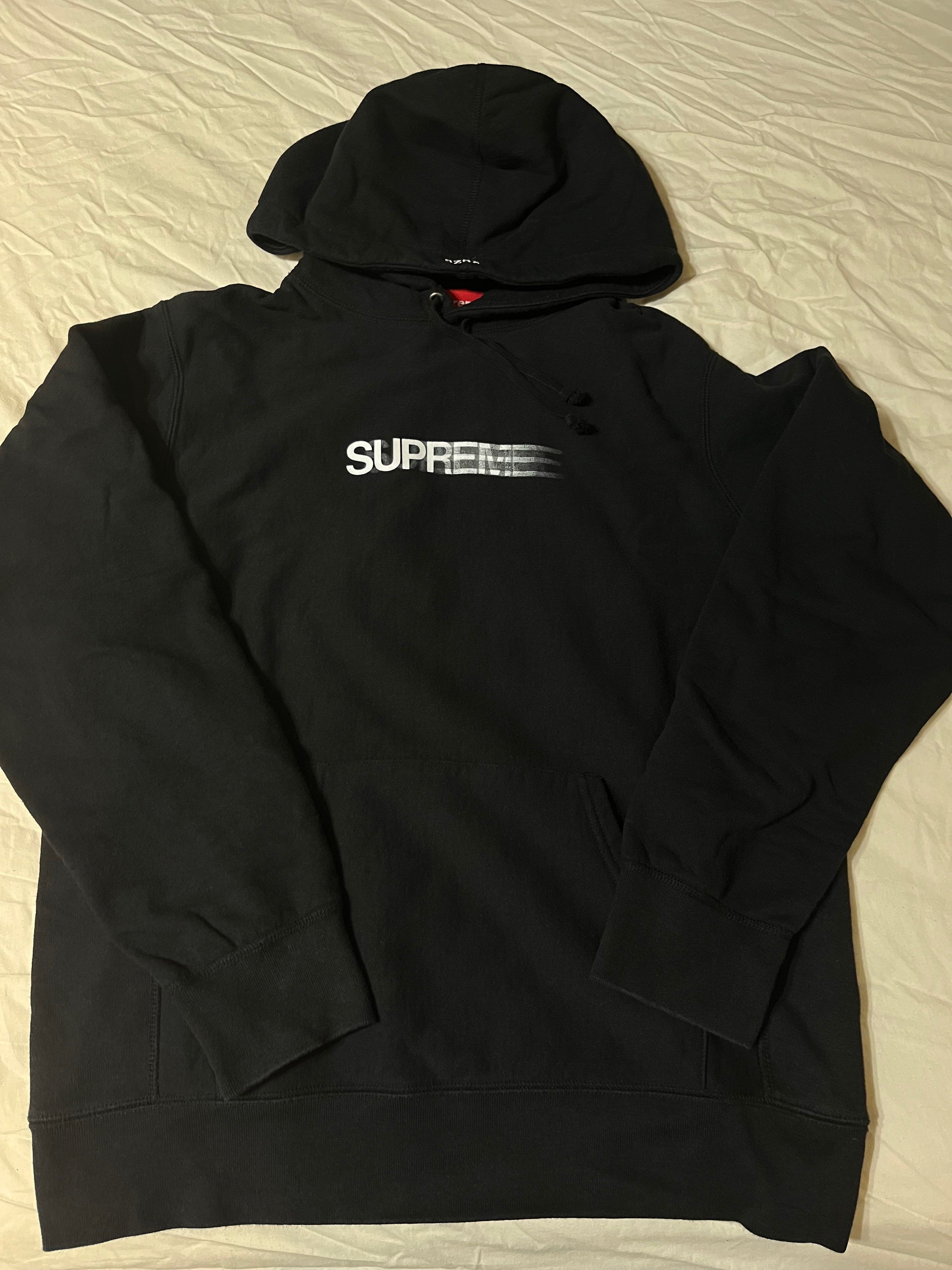 Supreme Motion Logo Hooded Sweatshirt "Black" (20SS)