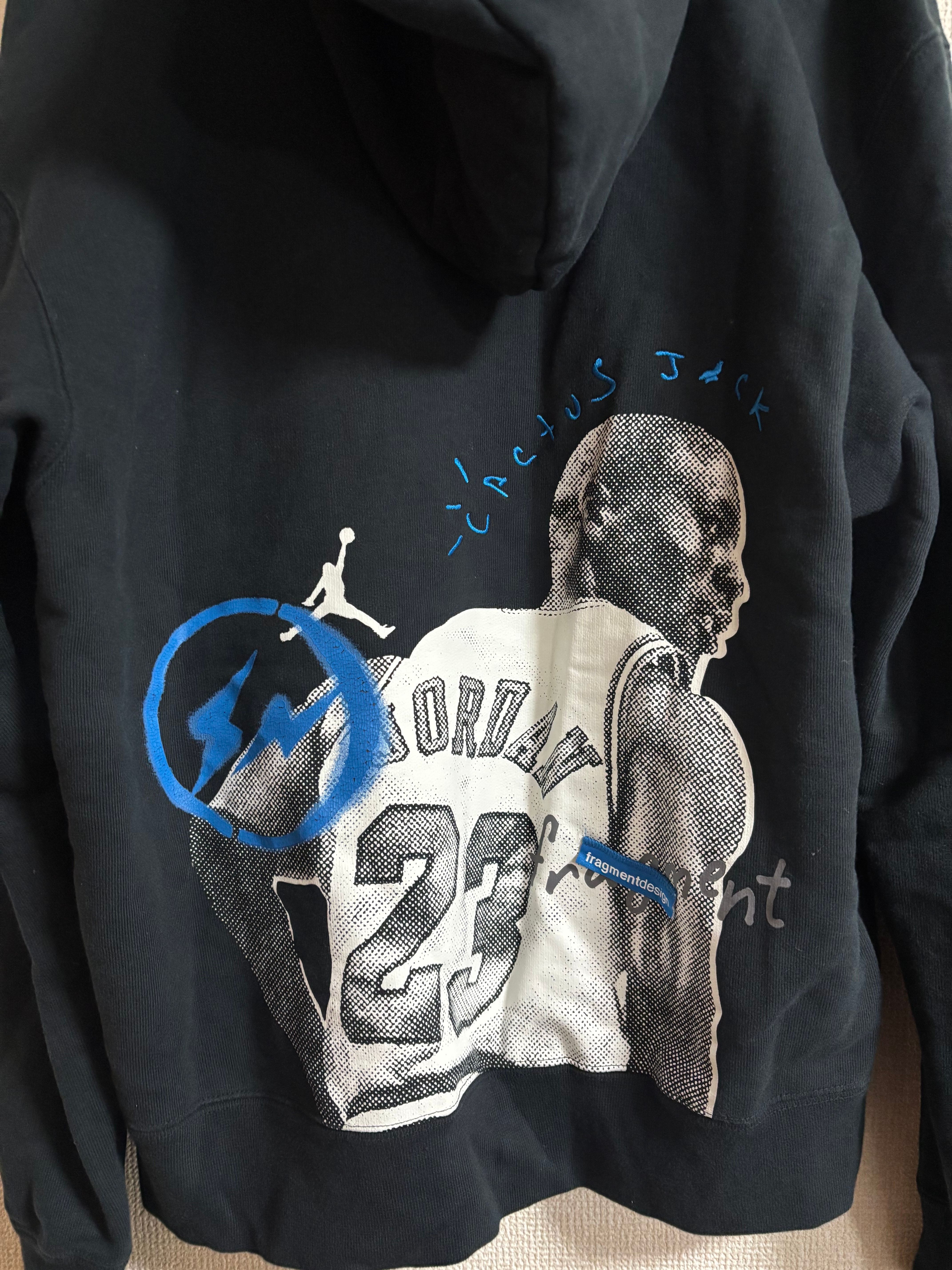 Air Jordan Travis Scott Fragment Hoodie "Black"