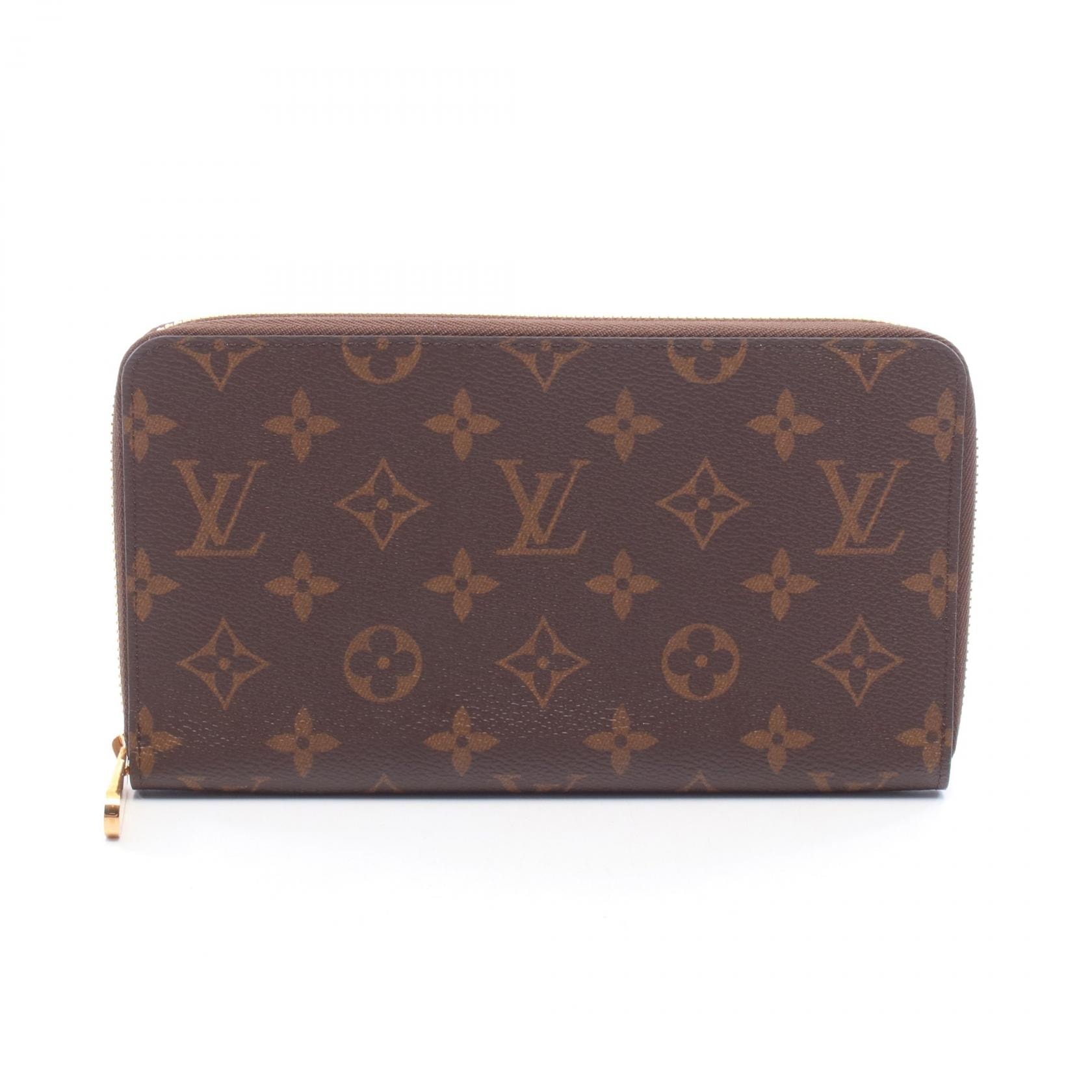 ルイ・ヴィトン LOUIS VUITTON ジッピー オーガナイザー モノグラム ラウンド長財布 財布 PVC メンズ レディース ブラウン系 M62581 【中古】