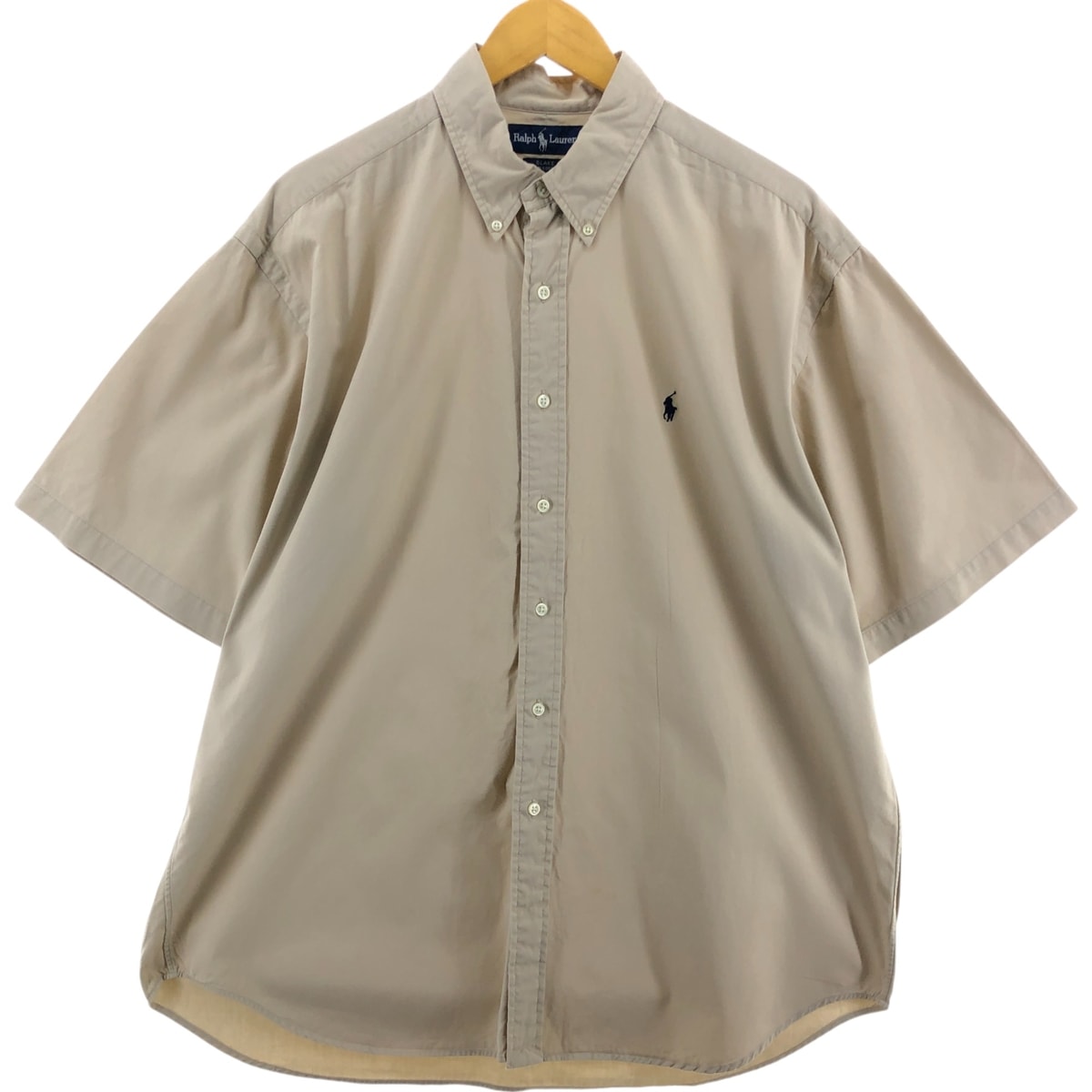 古着 ラルフローレン Ralph Lauren BLAKE 半袖 ボタンダウンシャツ メンズXL相当/eaa548624