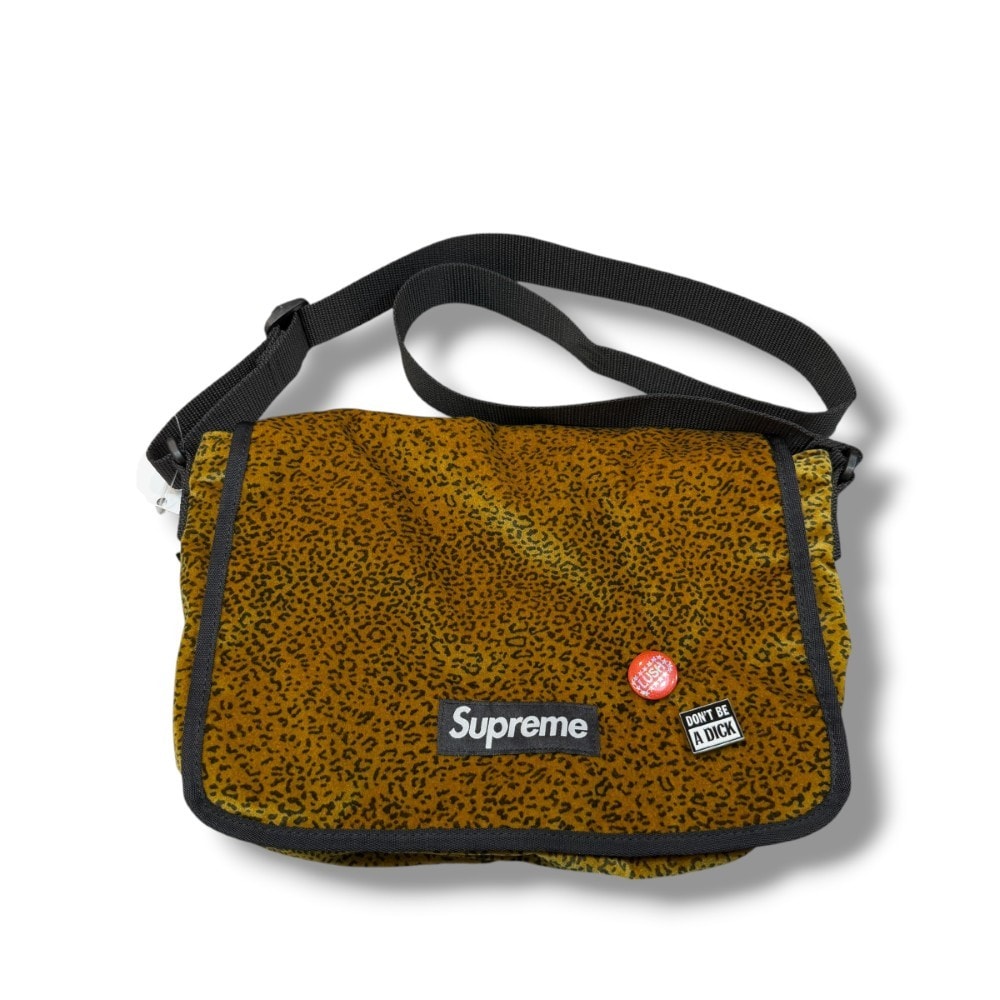 Supreme Velvet Small Messenger Bag "Tan Leopard"