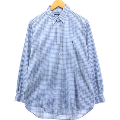 古着 ラルフローレン Ralph Lauren YARMOUTH 長袖 ボタンダウンチェックシャツ メンズM相当/eaa558309