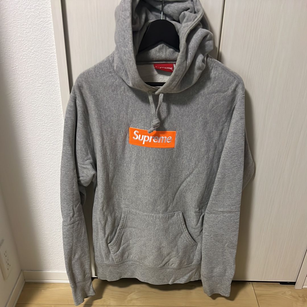 Supreme Box Logo Hooded Sweatshirt "Hether Grey" (17FW)