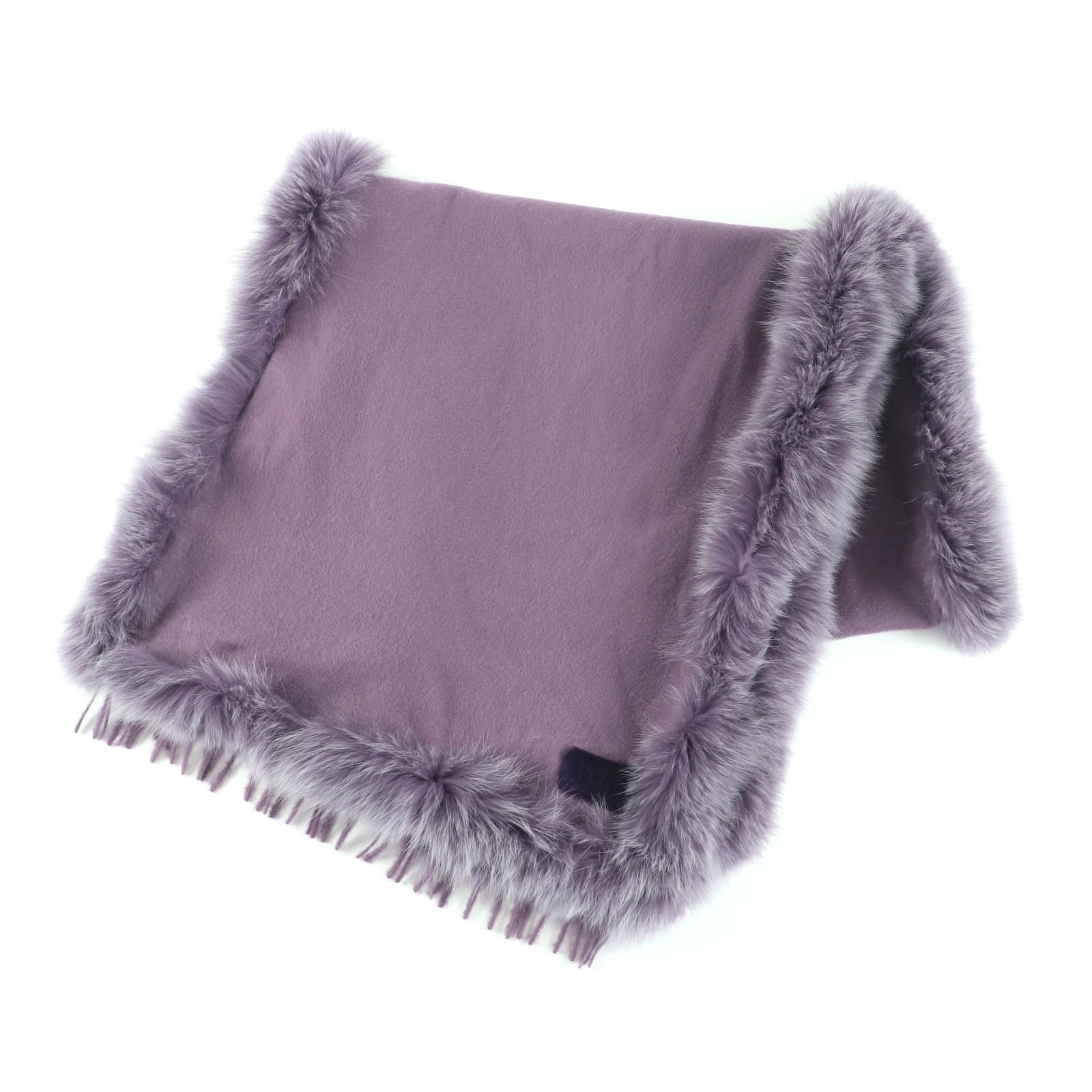 極美品 フェンディ ストール パープル レディース