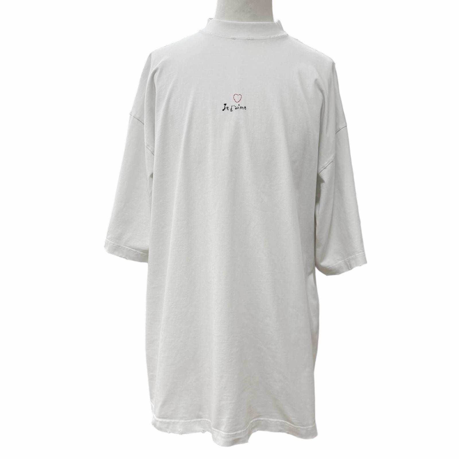 未使用品 バレンシアガ 半袖Tシャツ Je T’aime S 744439