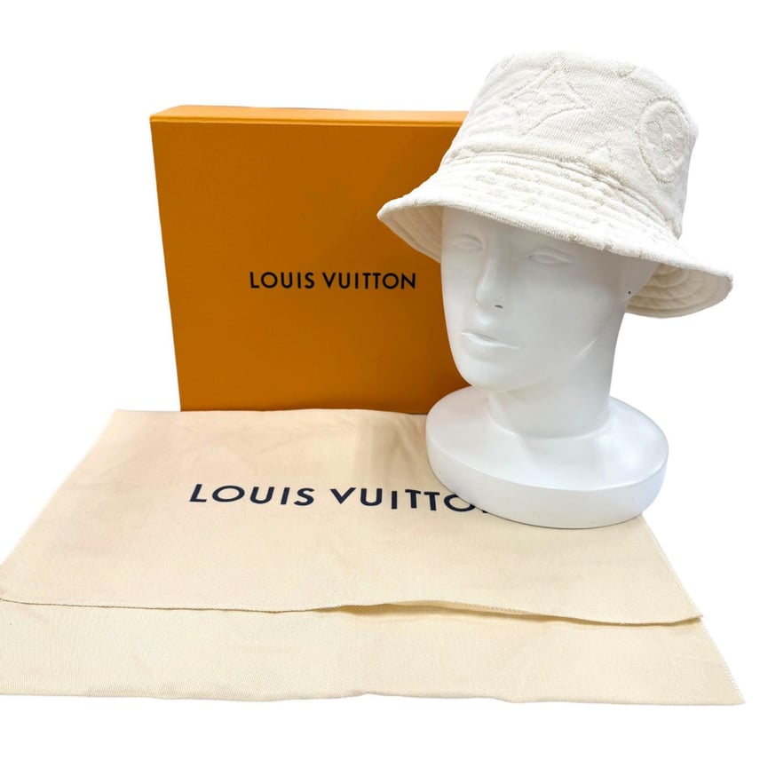 Louis Vuitton バケットハット シャボー シティLV ホワイト Louis Vuitton バケットハット シャボー シティLV ホワイト