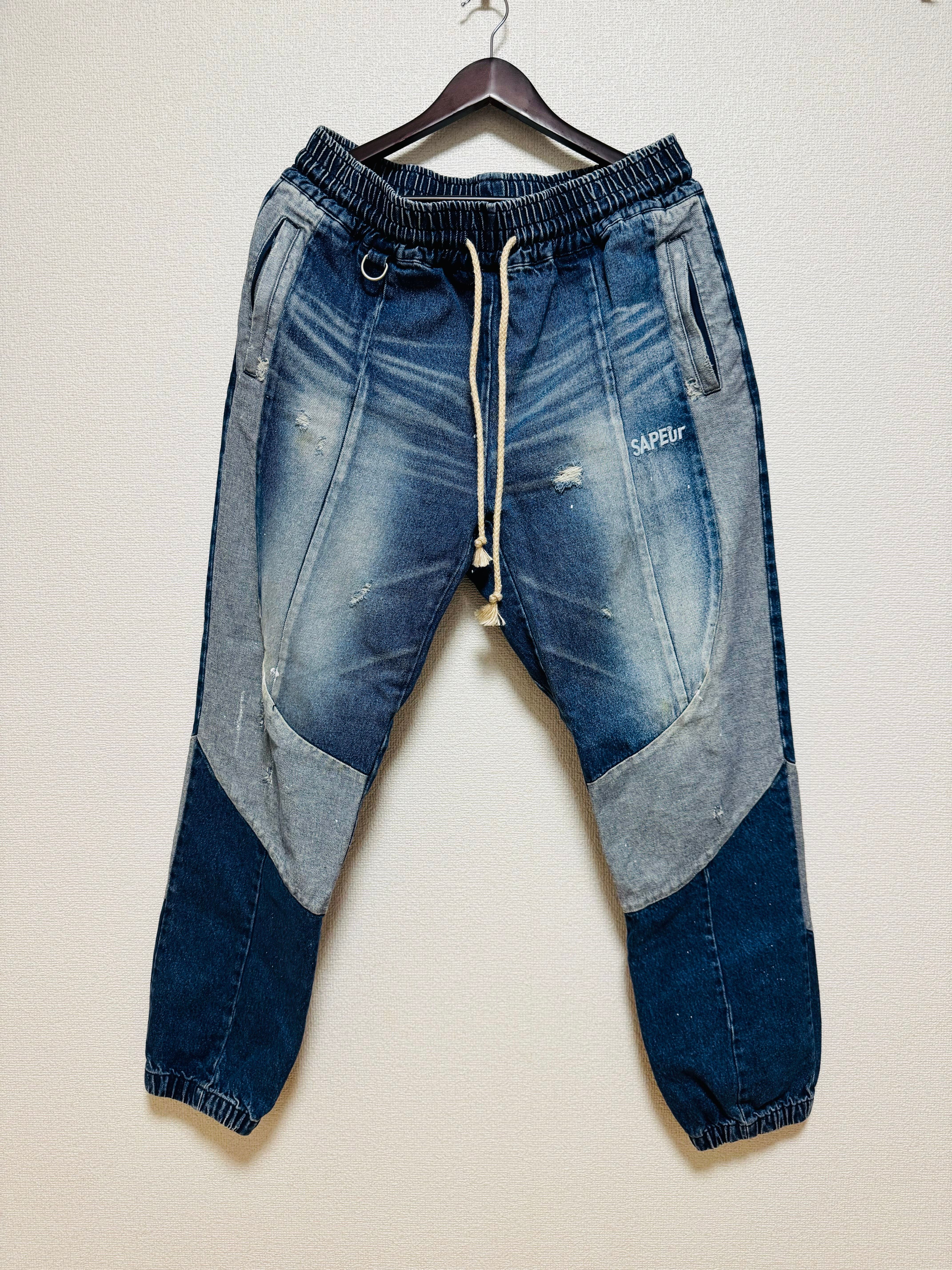 SAPEur DENIM TRACK PANTS "Indigo"