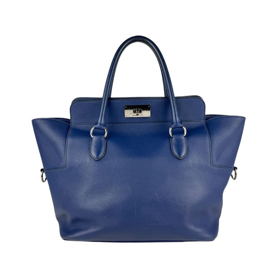エルメス HERMES ハンドバッグ ショルダーバッグ ツールボックス26 ヴォースイフト ブルーサフィール シルバー レディース【中古】 z5407