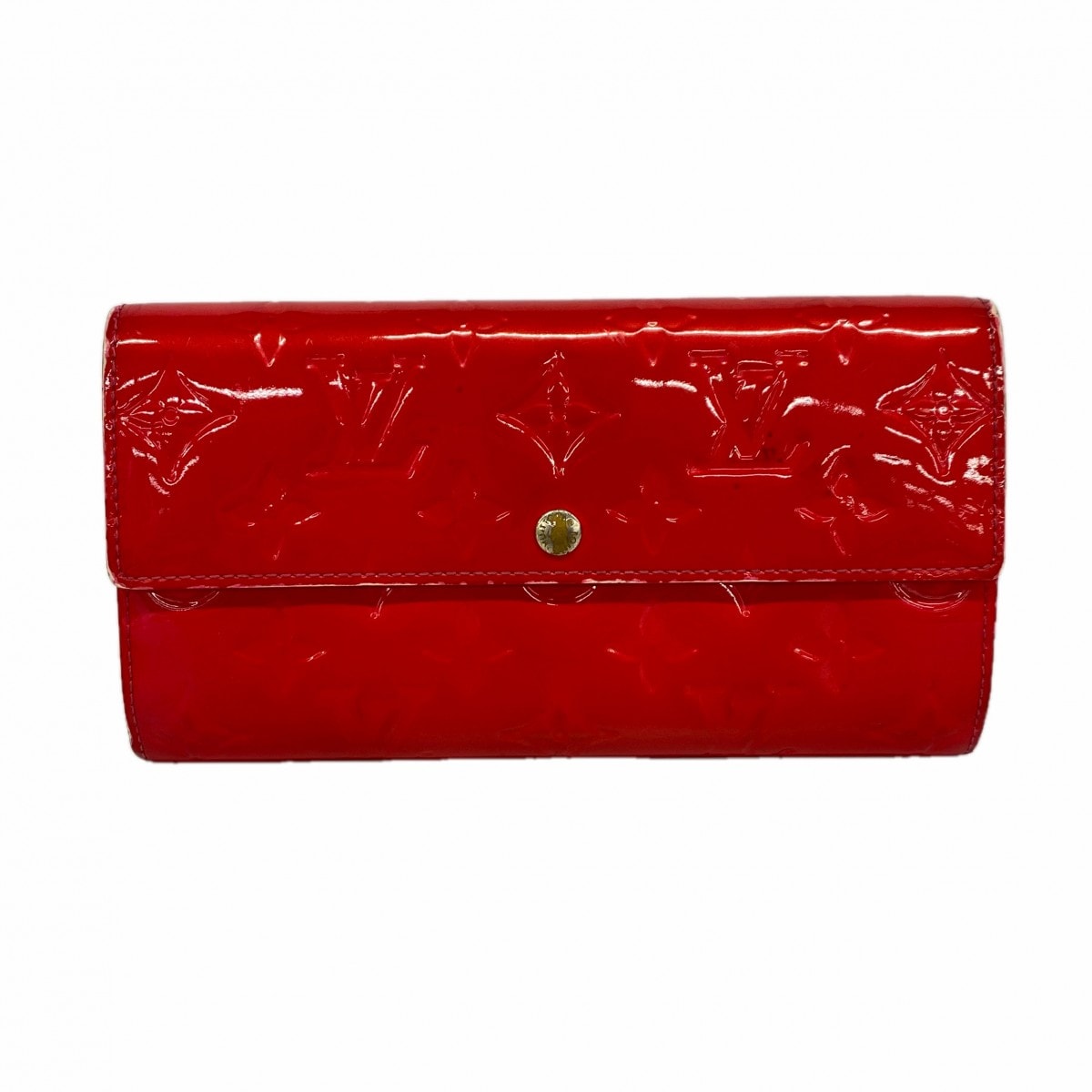 【6da0146-k】ルイヴィトン 長財布 ヴェルニ ポルトフォイユサラ M93633 ローズポップ【中古】レディース