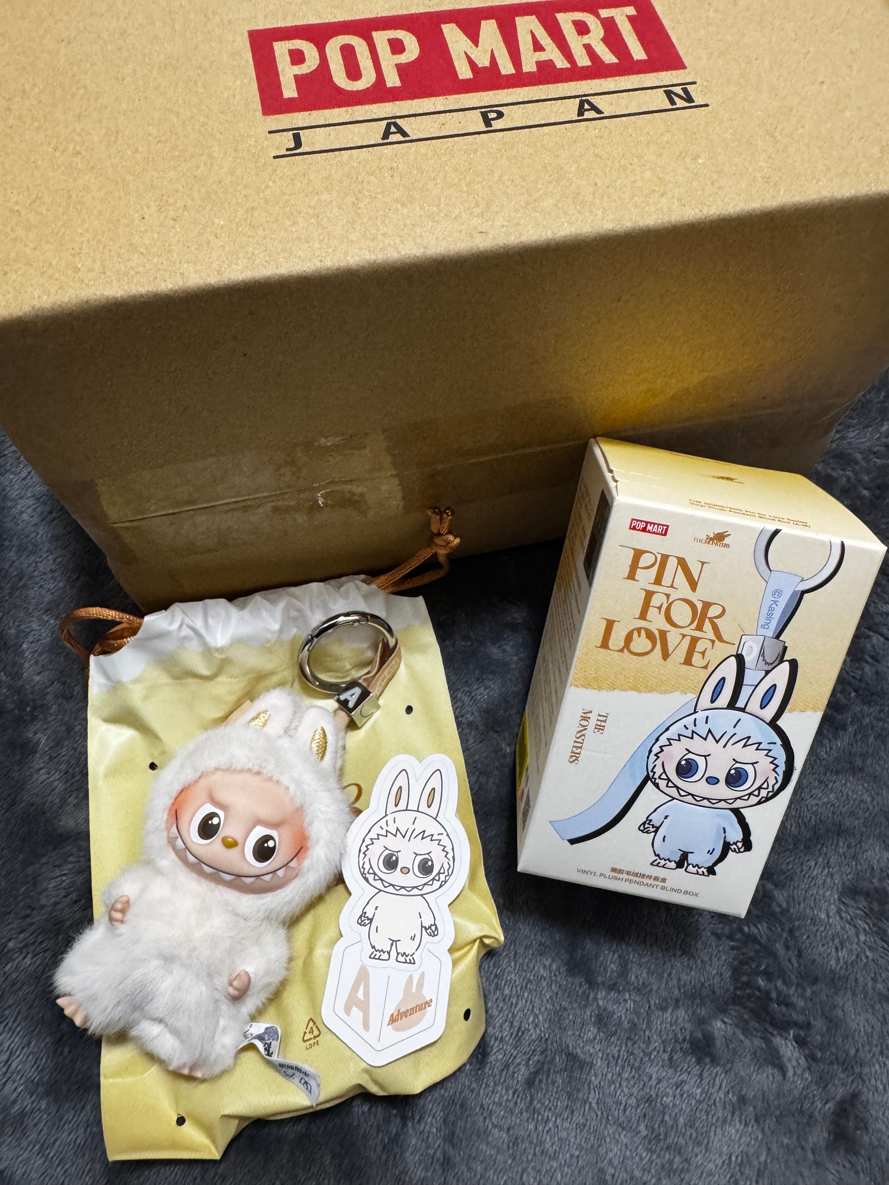 POP MART THE MONSTERS (LABUBU) Pin for Love Series-Vinyl Plush Pendant (A-M) A