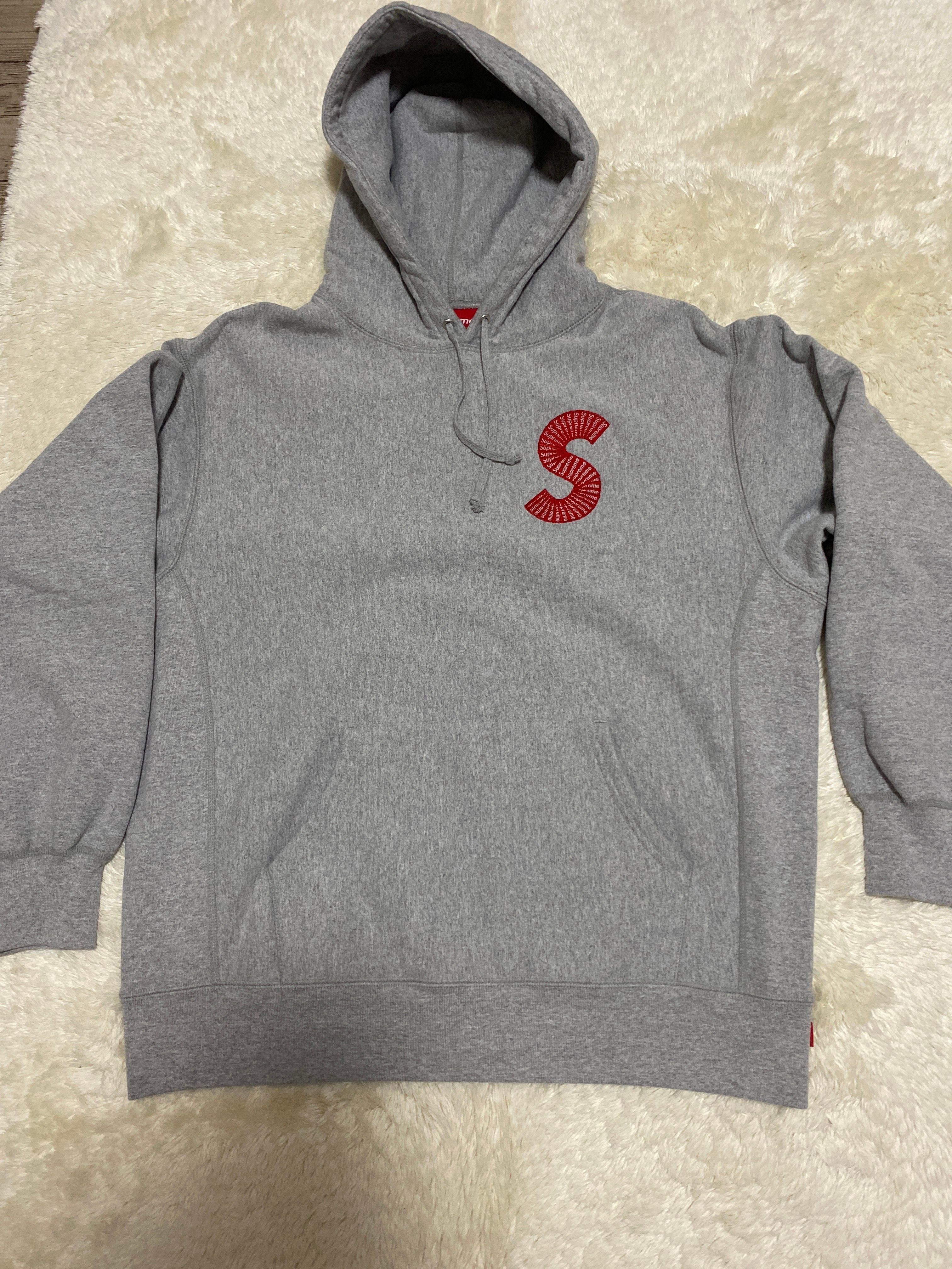 Supreme S Logo Hooded Sweatshirt "Heather Grey" (20FW)