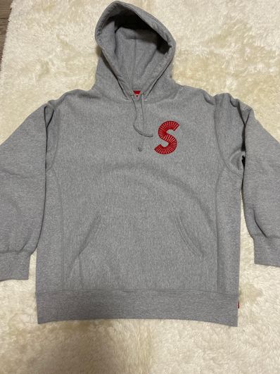 Supreme S Logo Hooded Sweatshirt "Heather Grey" (20FW)
