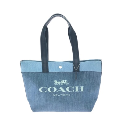 COACH コーチ レディース デニムトートバッグ DENIM TOTE アウトレット E2222 91131 ブルー