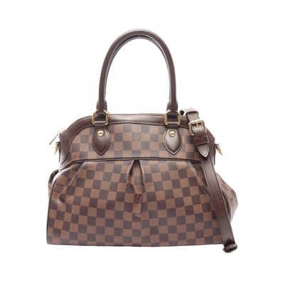 ルイ・ヴィトン LOUIS VUITTON トレヴィPM ダミエエベヌ 2WAY ハンドバッグ バッグ PVCコーティングキャンバス レザー レディース ブラウン系 N51997 【中古】