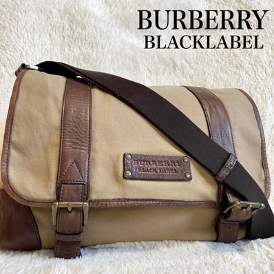 バーバリーブラックレーベル サファリ メッセンジャーバッグ ショルダーバッグ