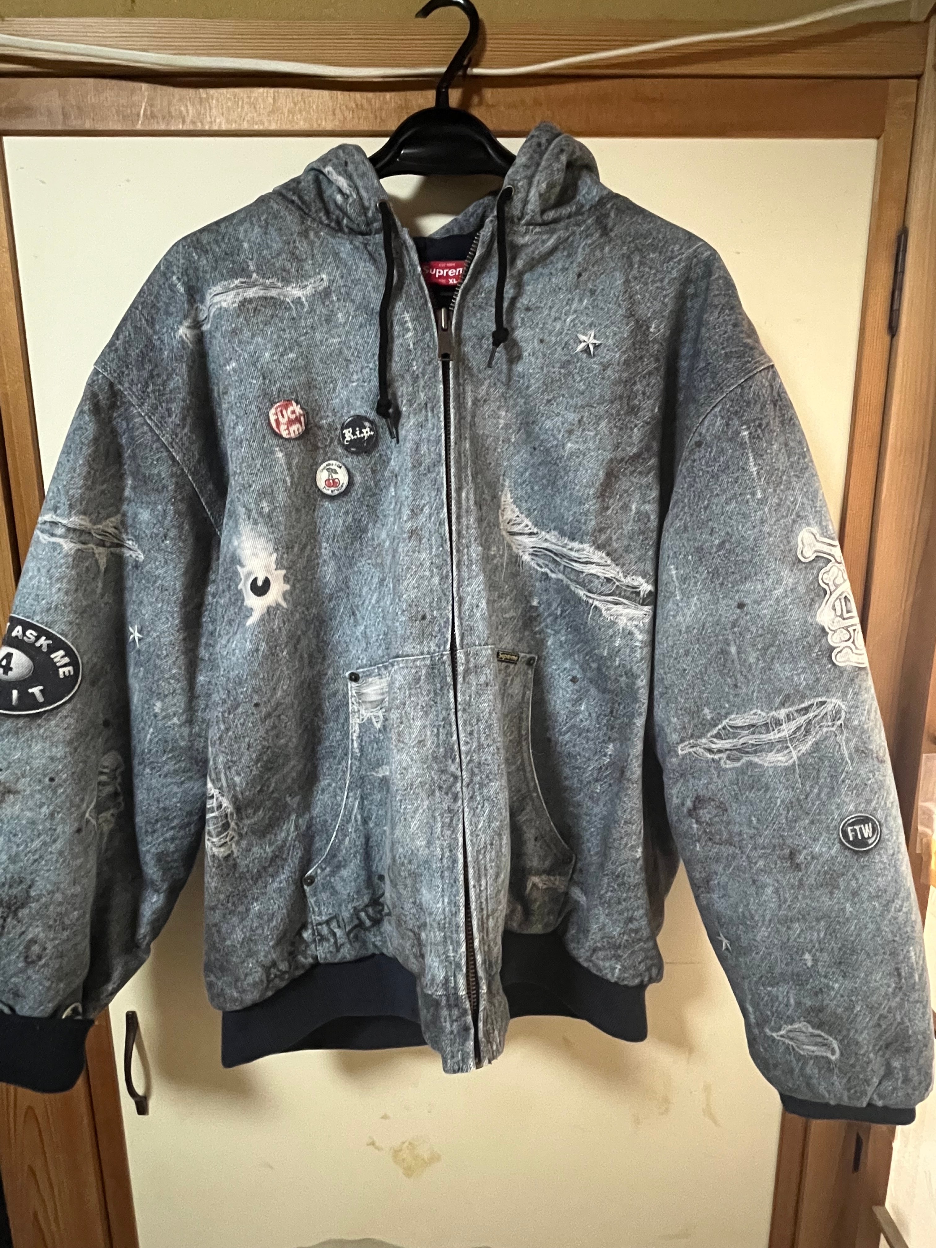 Supreme HJR Trompe Loeil Hooded Work Jacket 