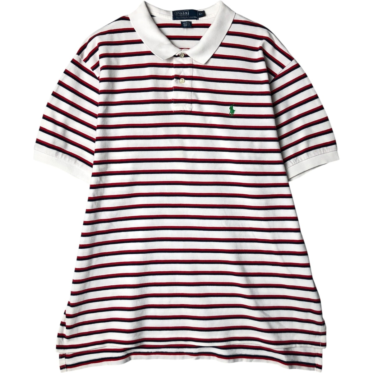 古着 ラルフローレン Ralph Lauren POLO by Ralph Lauren 半袖 ボーダー ポロシャツ メンズXL相当/eaa580577