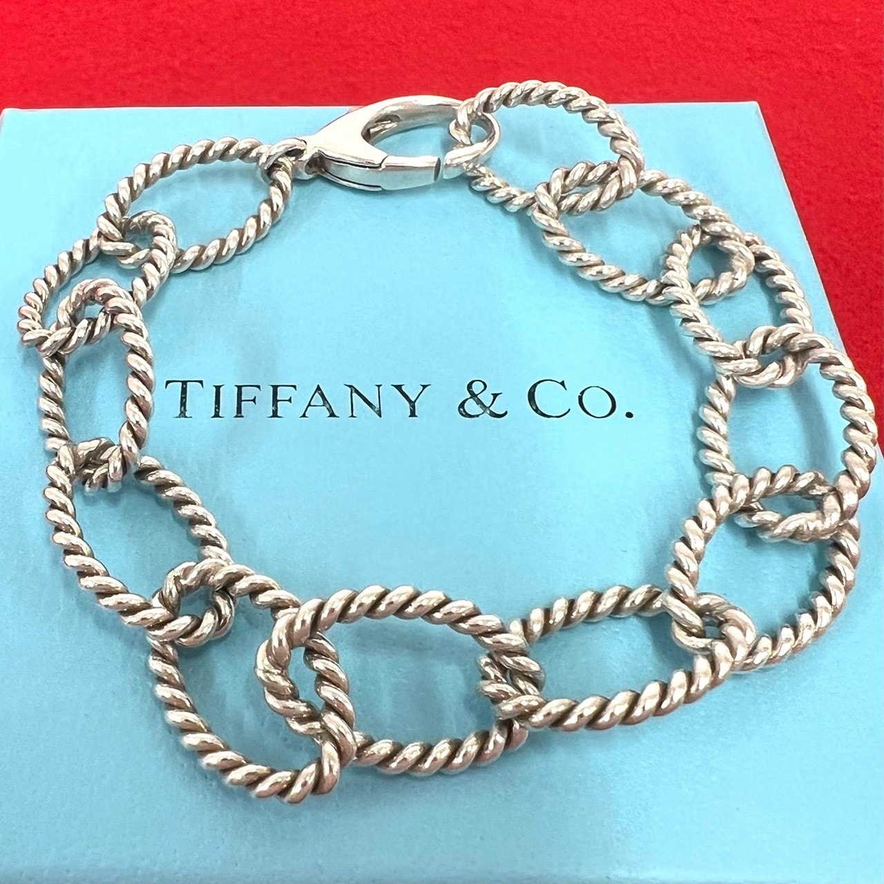 TIFFANY&Co. ティファニー オーバルリンク ツイスト ブレスレット シルバー925 ブレスレット シルバー
 19068