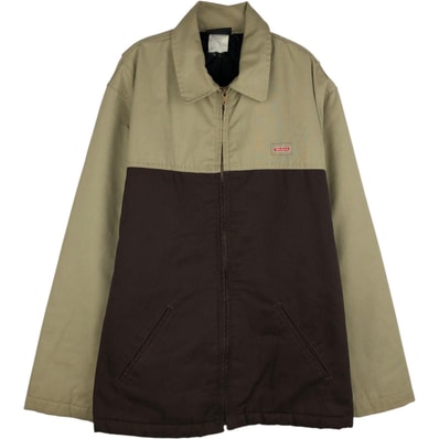 古着 ディッキーズ Dickies ツートン 中綿入り ワークジャケット メンズXL相当/eaa645793