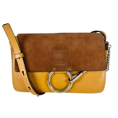 Chloe クロエ フェイ ショルダーバッグ レザー ブラウン レディース【中古】