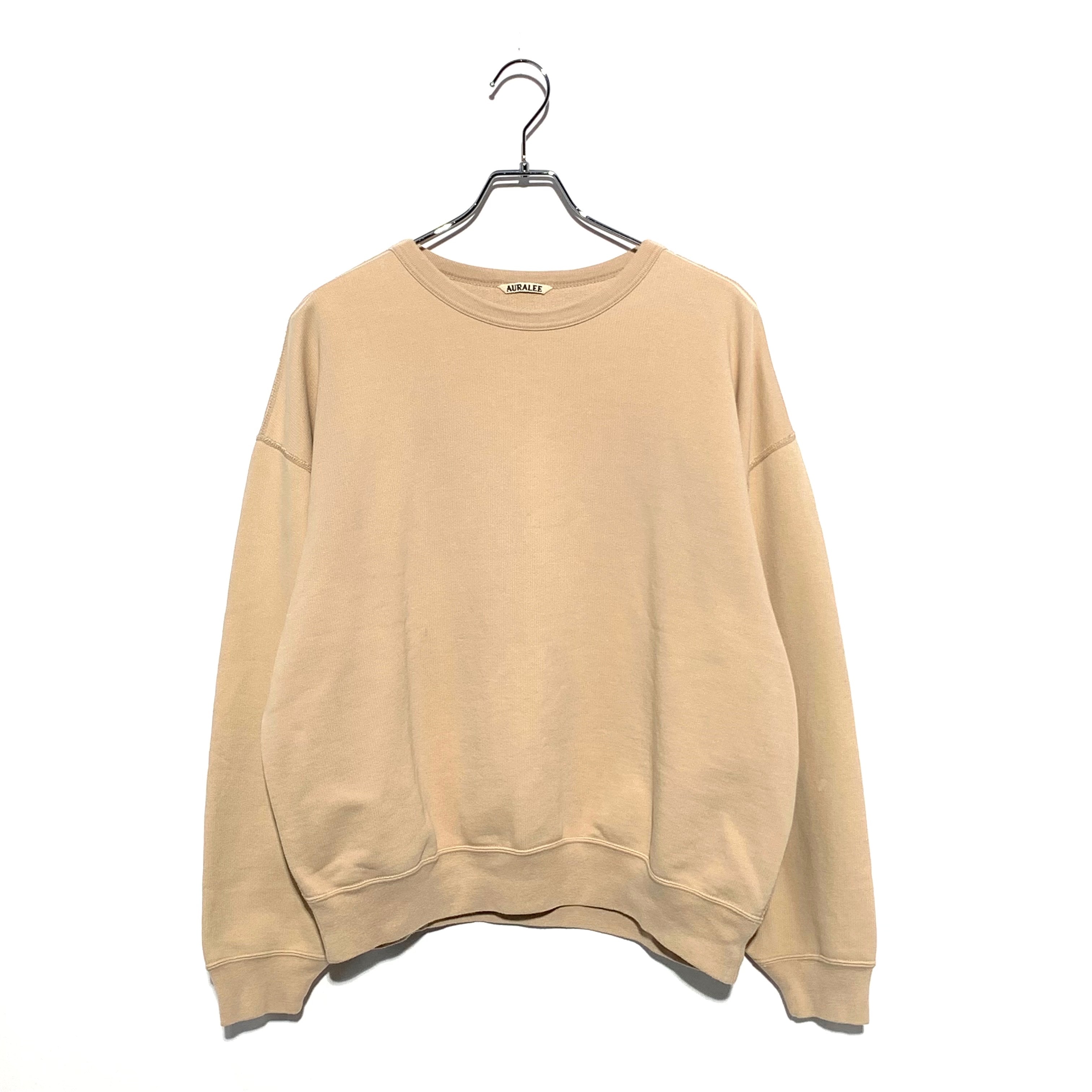 AURALEE SUPER SOFT HEAVY SWEAT P/O Beige
