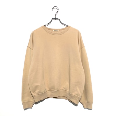 AURALEE SUPER SOFT HEAVY SWEAT P/O Beige